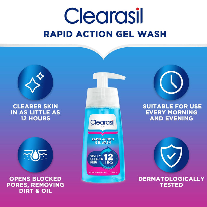 Clearasil Ultra Dual Action Gel Wash 