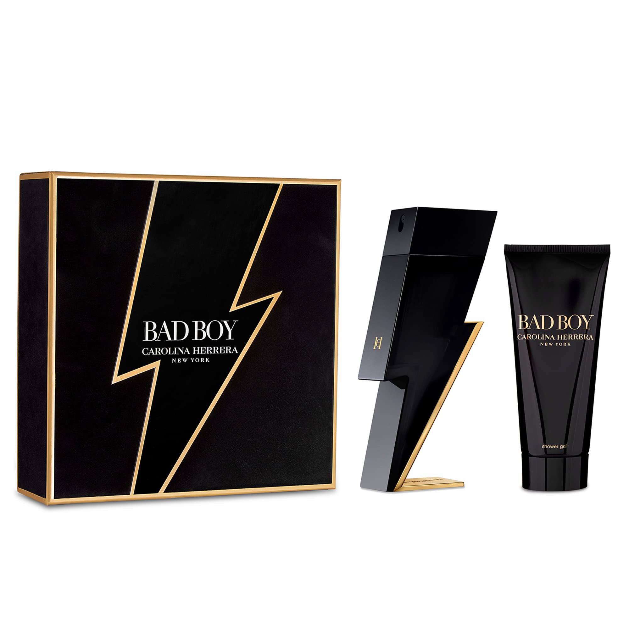 Carolina Herrera Bad Boy - Gift Set With 100ml EDT and 100ml Shower Gel - Mens Giftsets at MyBeautyBoutique by Carolina Herrera