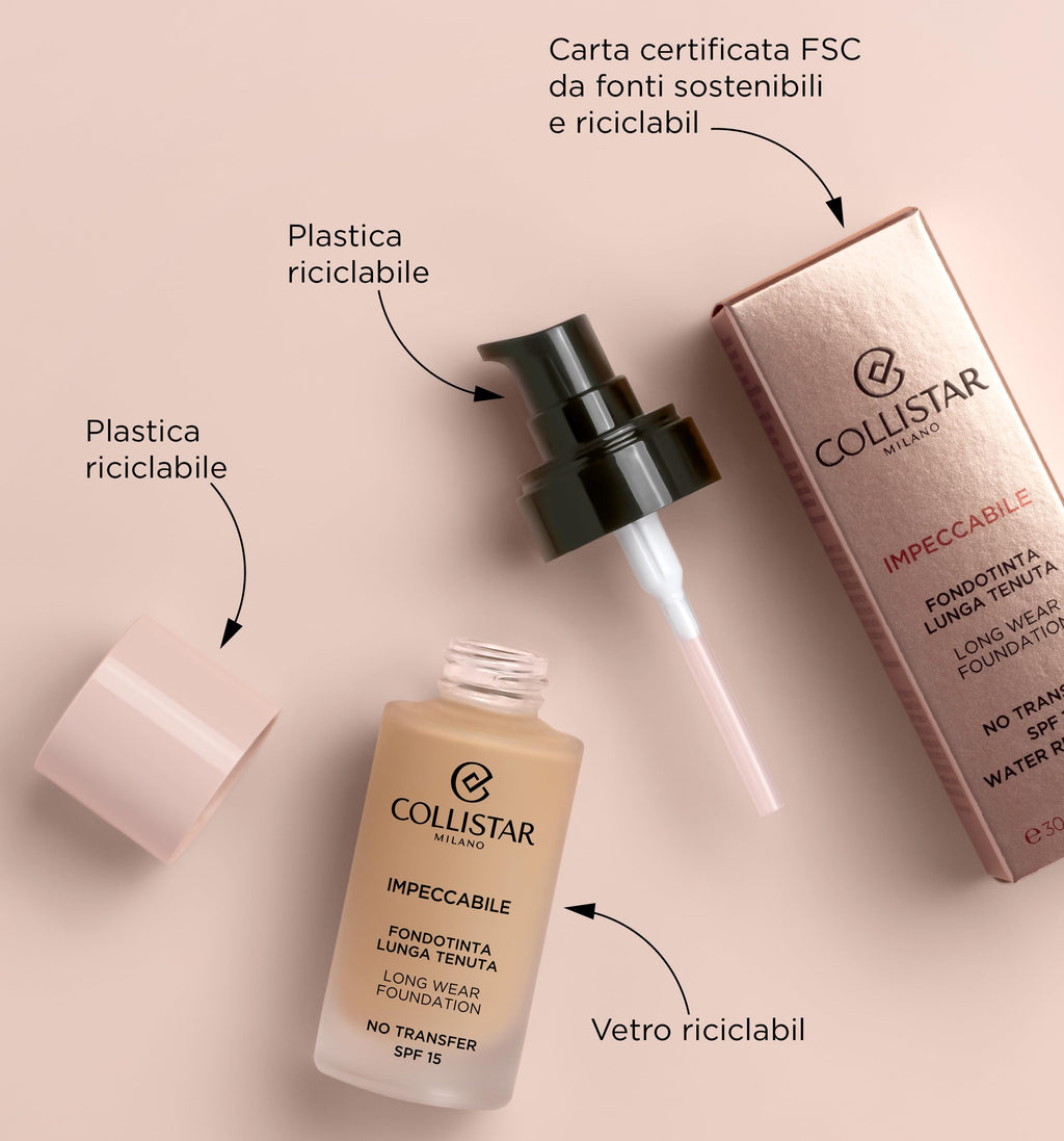 Collistar Impeccabile Long Wear Foundation SPF15 30ml - 4R Rosy Sand