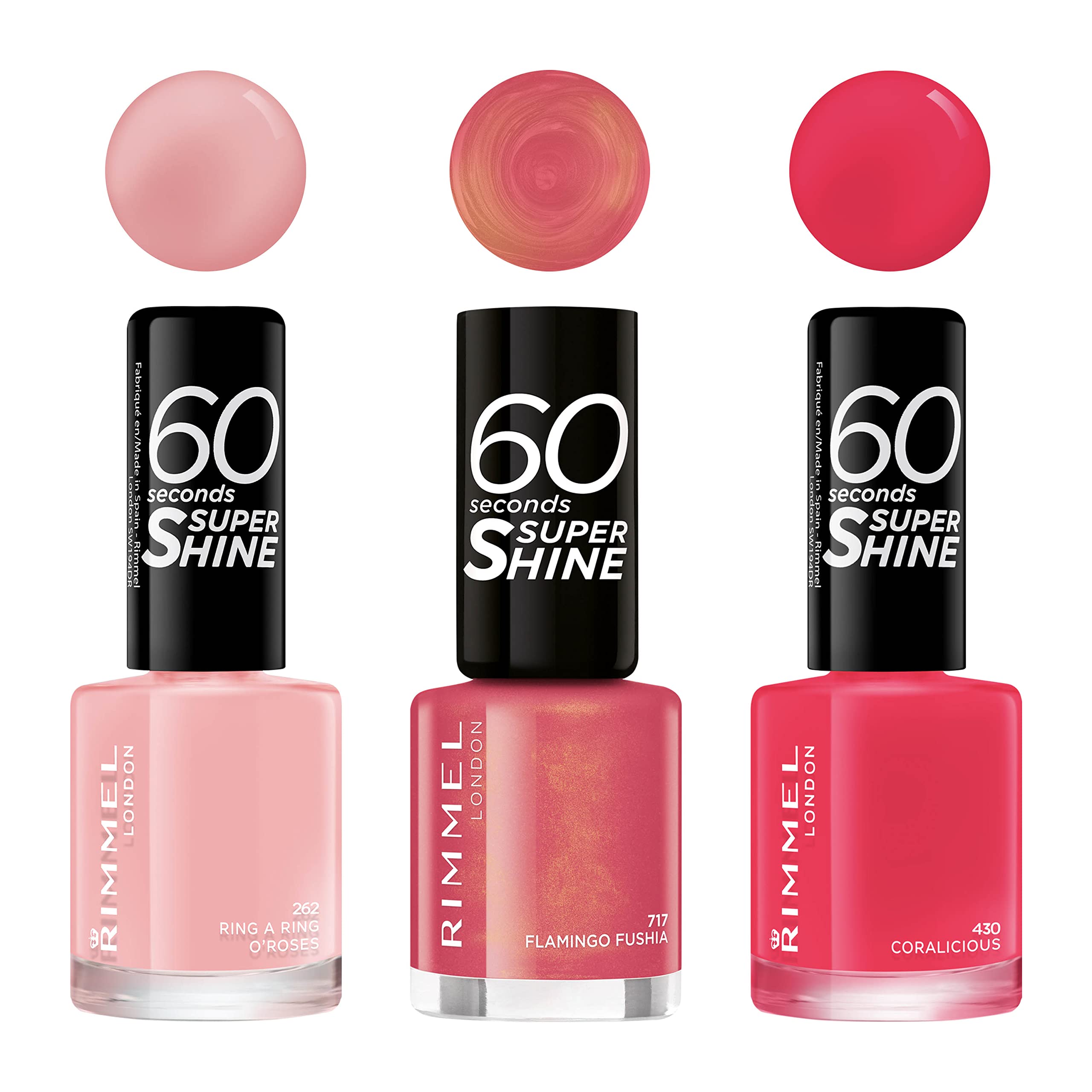 Rimmel 60 Seconds Super Shine Nail Polish 8ml - 430 Coralicious