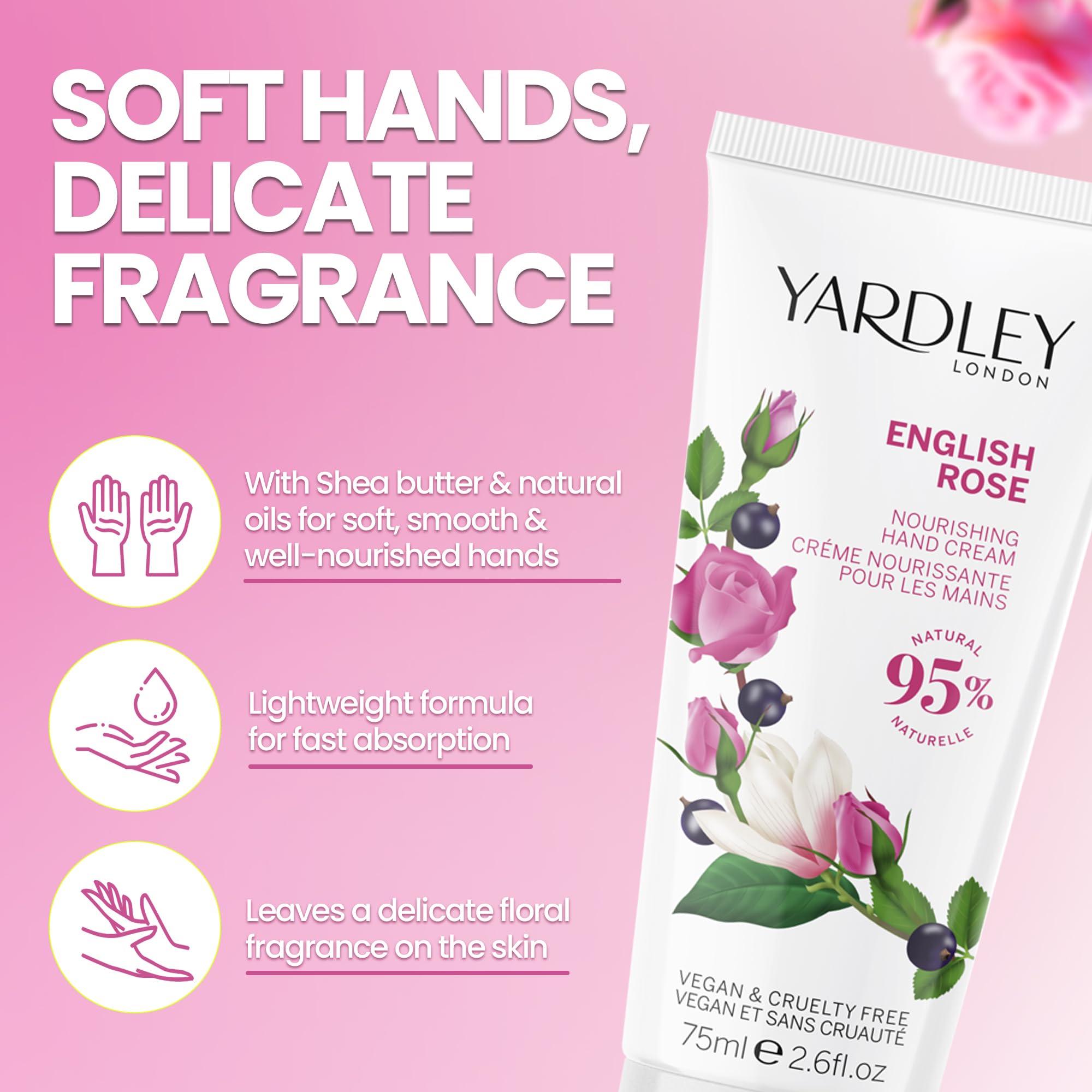 Yardley English Rose Hand Cream 75ml