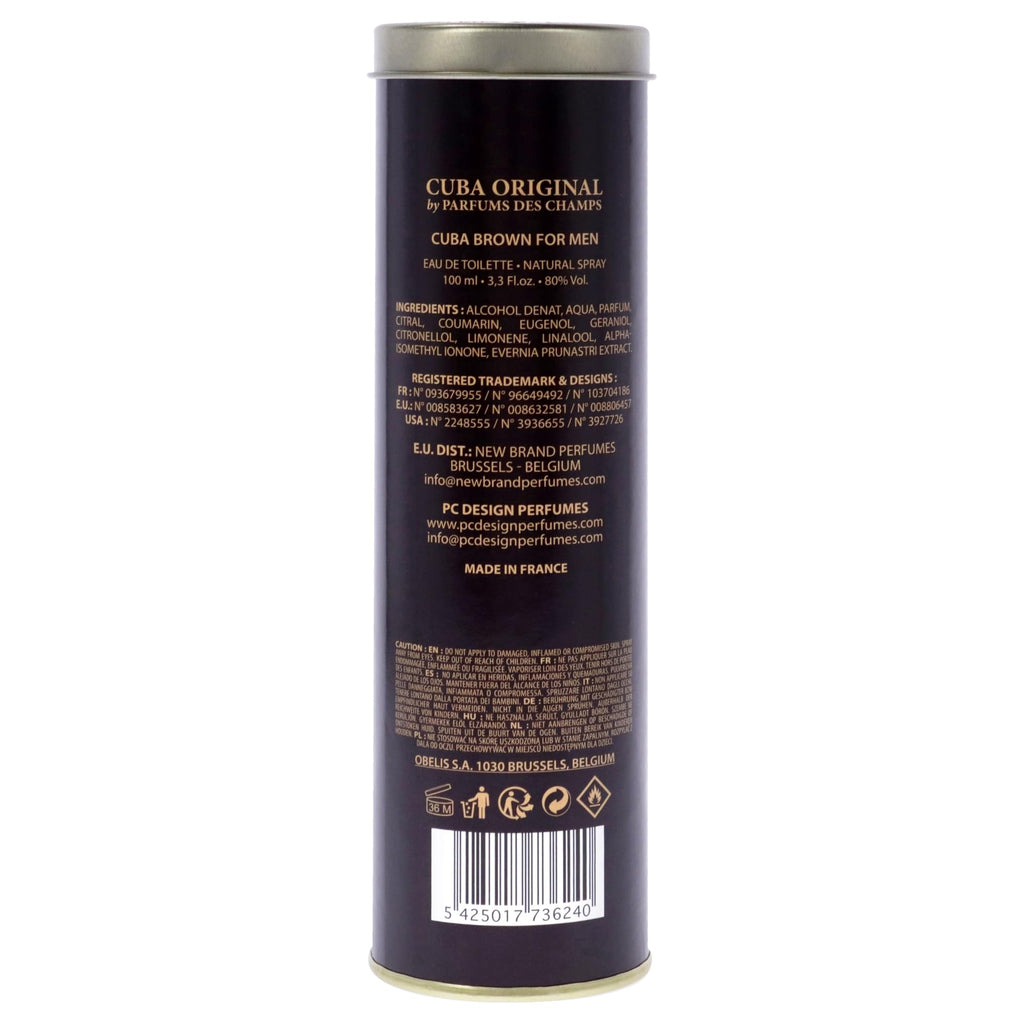 Cuba Brown Eau de Toilette 100ml Spray