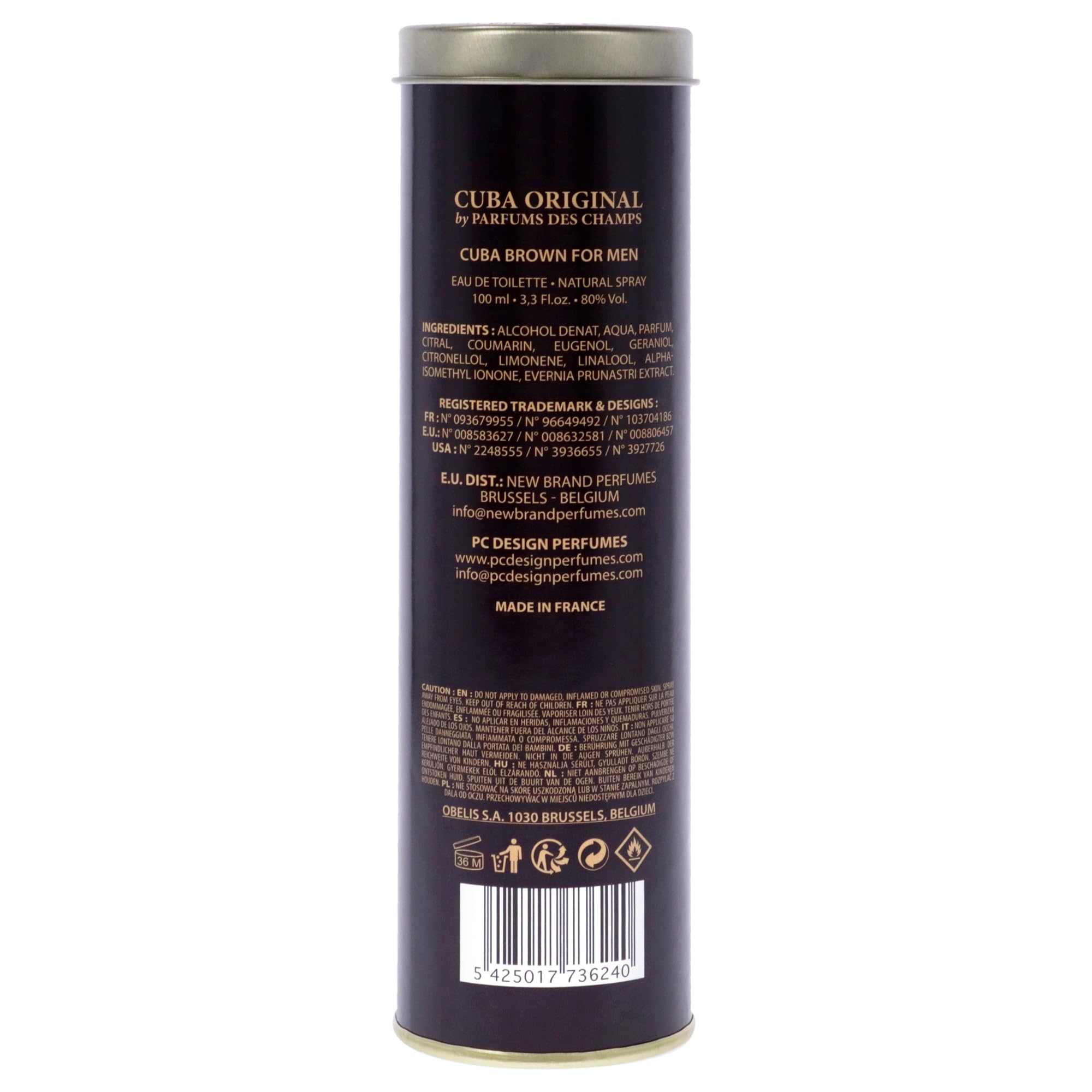 Cuba Brown Eau de Toilette 100ml Spray