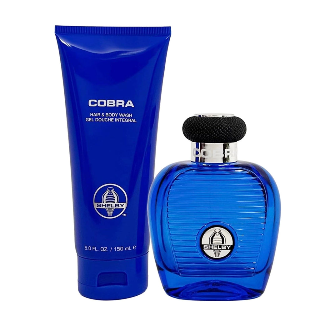 Carroll Shelby Blue Cobra Gift Set 100ml EDT + 150ml Hair & Body Wash