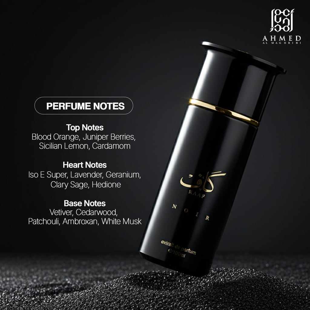Ahmed Al Maghribi Kaaf Noir Extrait de Parfum 100ml Spray