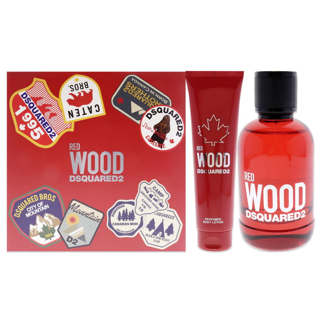 DSquared² Red Wood Gift Set 100ml EDT + 150ml Body Lotion - Fragrance at MyBeautyBoutique by DSquared²