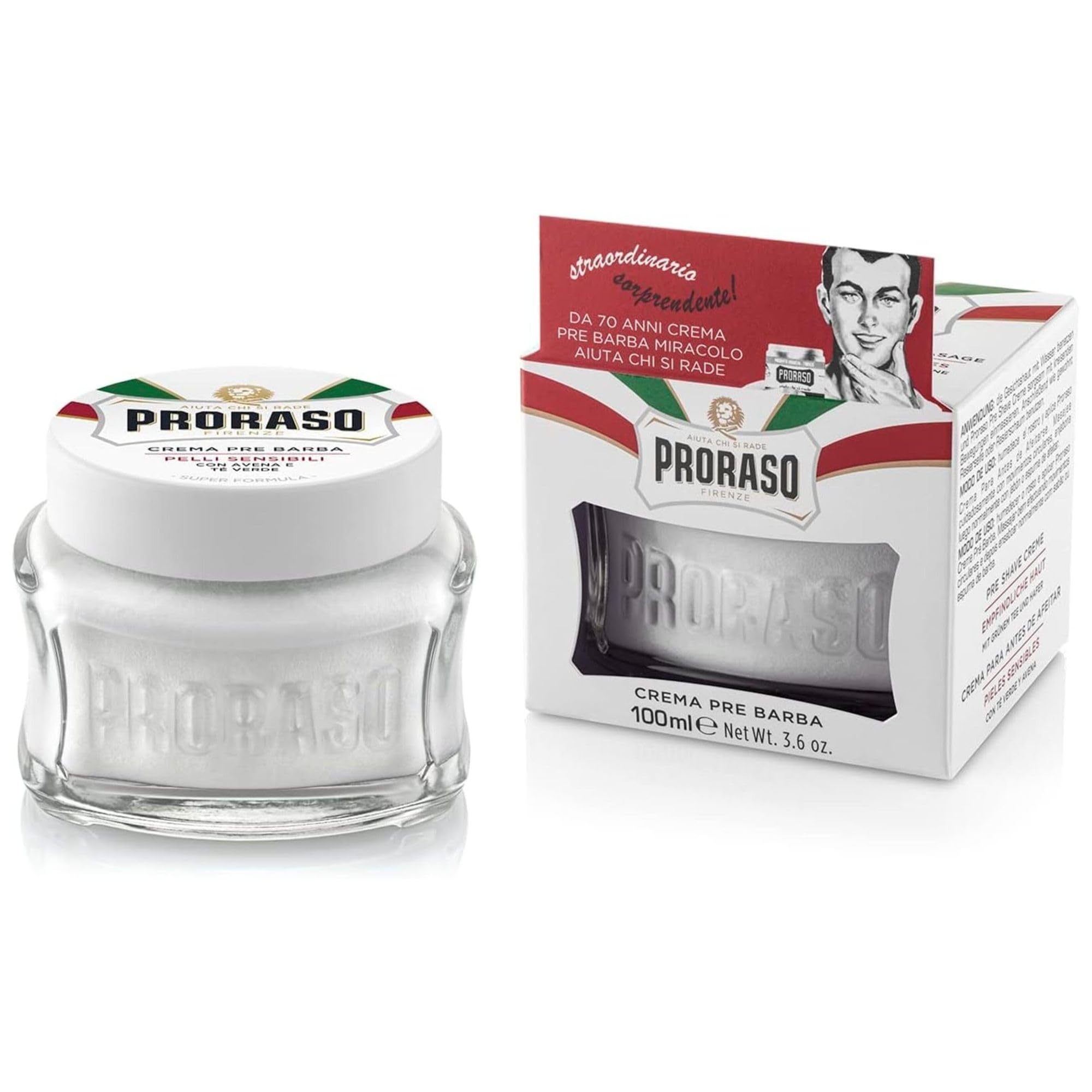 Proraso White Pre-Shaving Cream 100ml - Sensitive Skin
