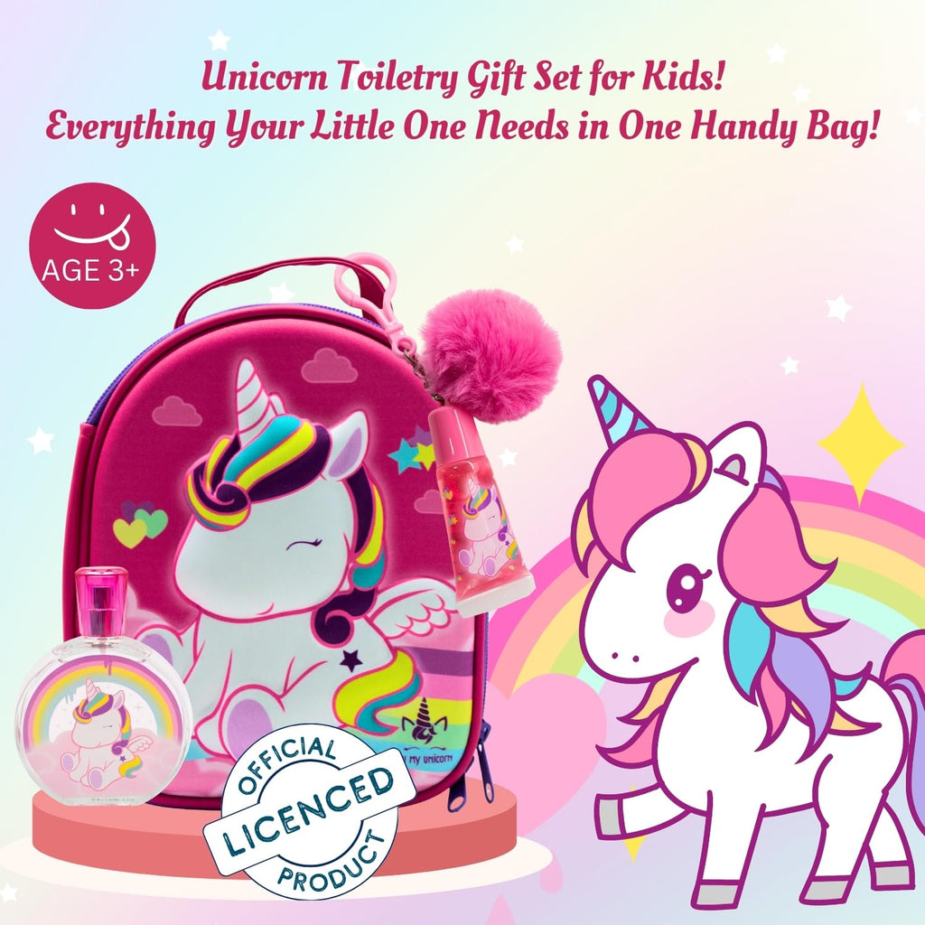 Air-Val Eau My Unicorn Gift Set 100ml EDT + Lip Gloss + Bag