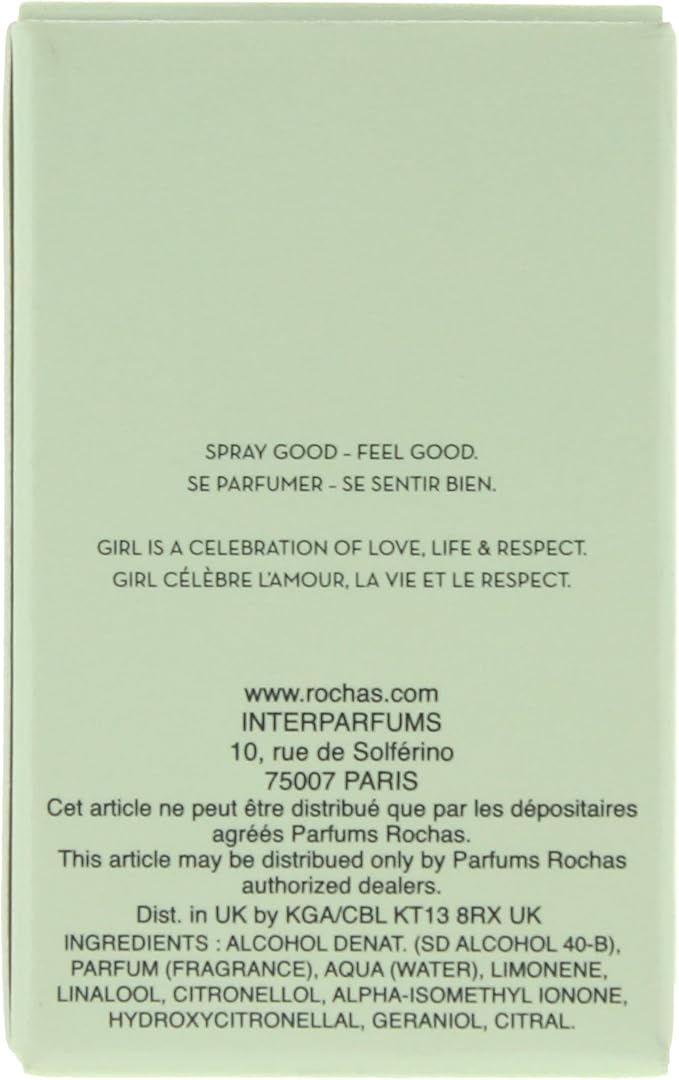 Rochas Girl Eau de Toilette 4.5ml Splash