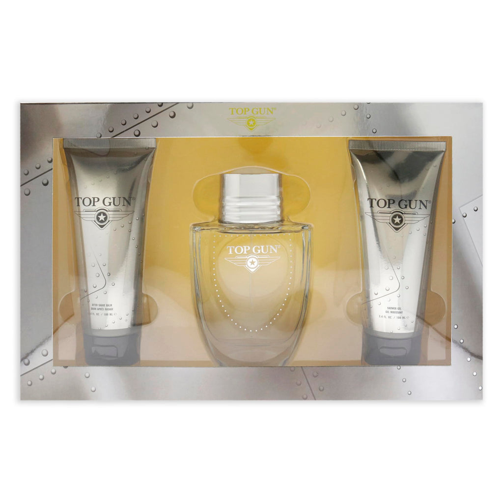 Top Gun Chevron Gift Set 100ml EDT + 100ml Shower Gel + 100ml Aftershave Balm