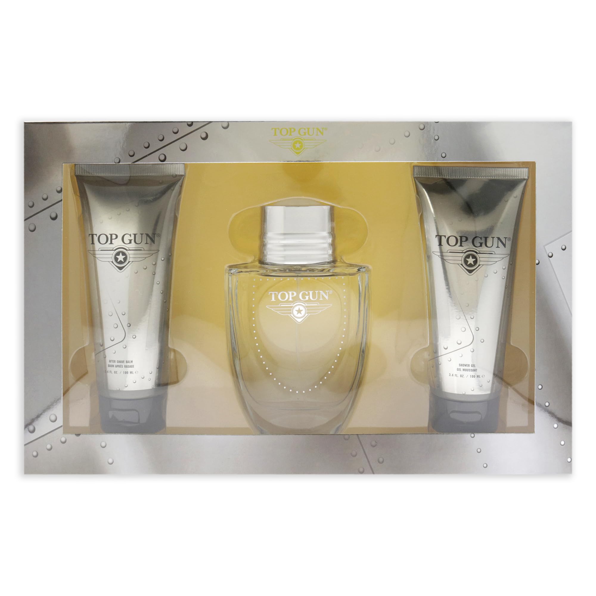 Top Gun Chevron Gift Set 100ml EDT + 100ml Shower Gel + 100ml Aftershave Balm
