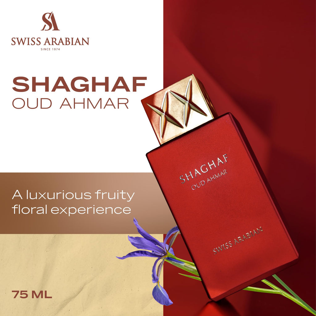 Swiss Arabian Shaghaf Oud Ahmar Eau de Parfum 75ml Spray