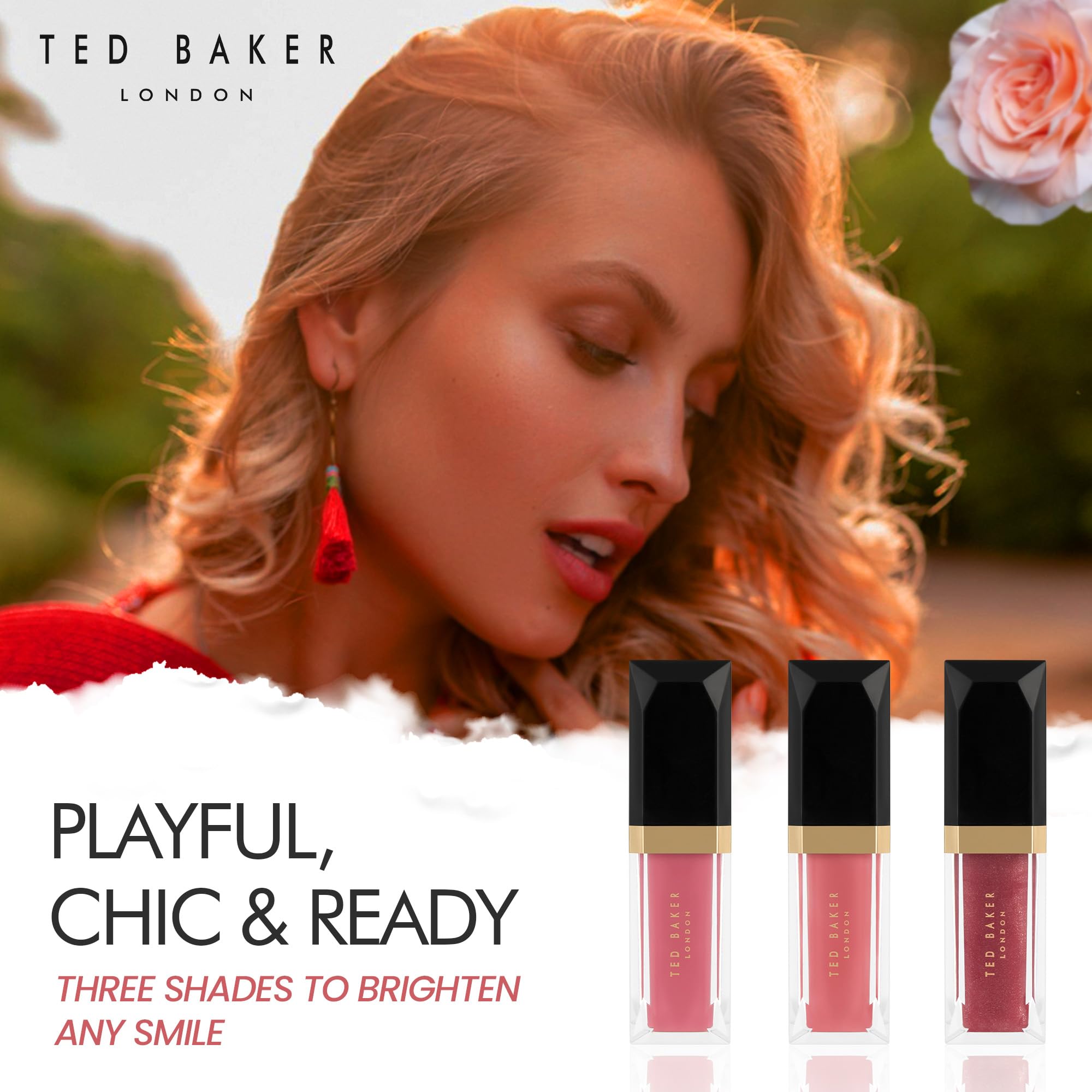 Ted Baker Power Pout Trio Lip Gloss Gift Set 3 x 4.34ml Lip Gloss