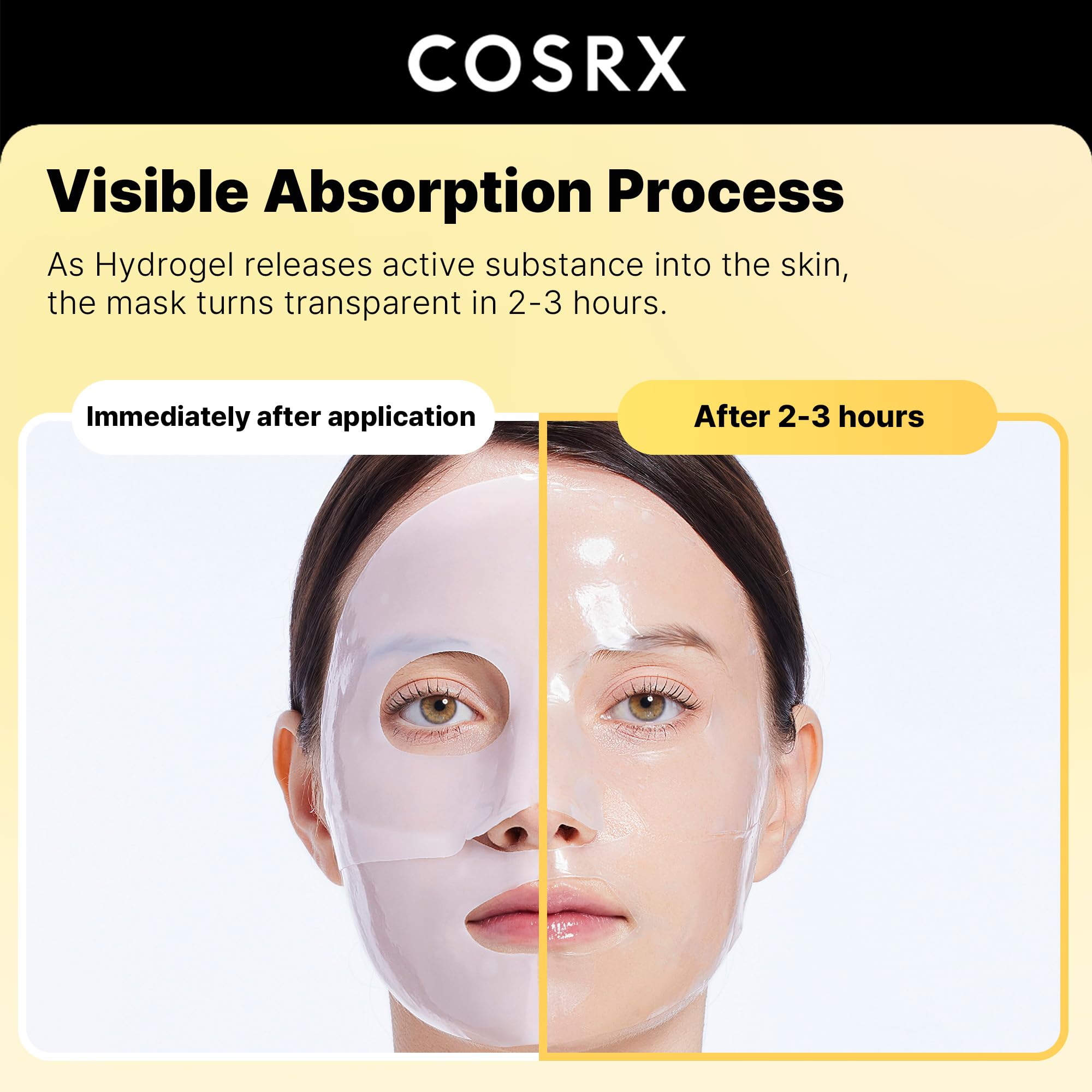 Cosrx Advanced Snail Mucin Glass Glow Hydrogel Face Mask 34g