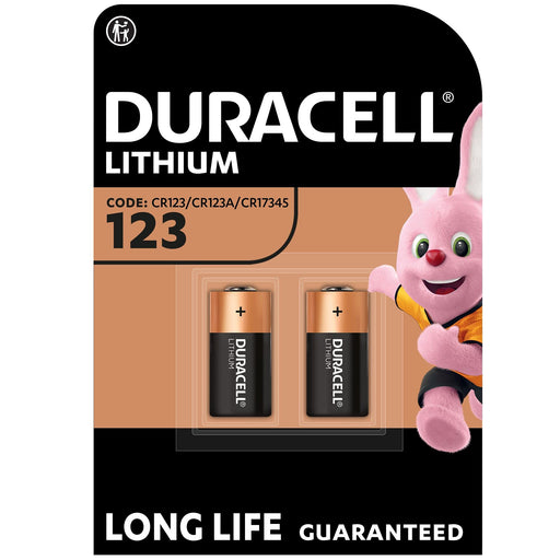 Duracell 3v DL123B2 Photo Lithium Ultra Batteries - 2 Pack 