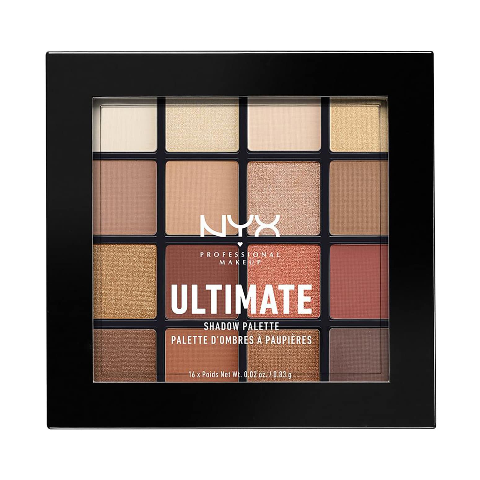 NYX Ultimate Eyeshadow Palette 16 x 0.83g - Warm Neutrals