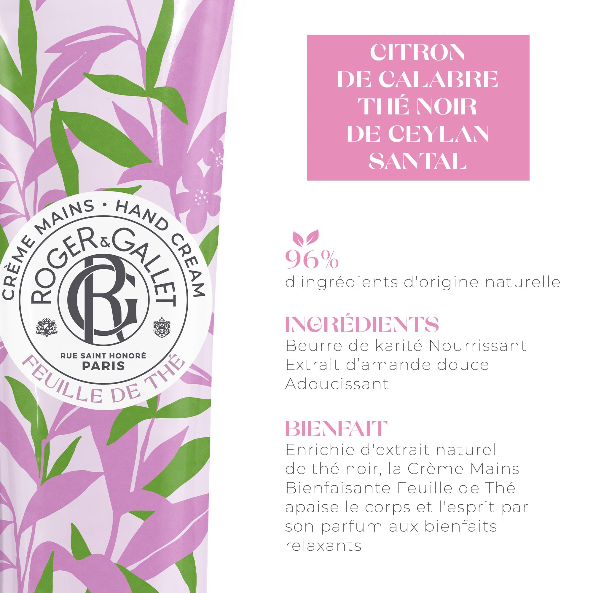 Roger & Gallet Feuille De Thé Hand Cream 30ml