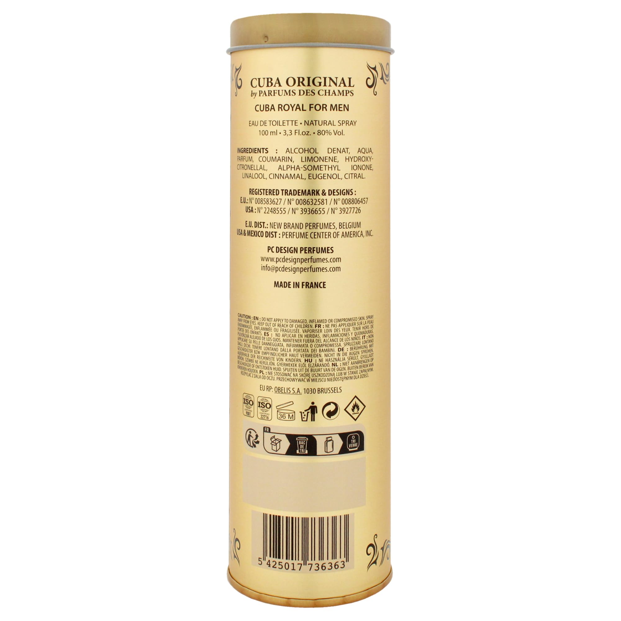 Cuba Royal Eau de Toilette 100ml Spray