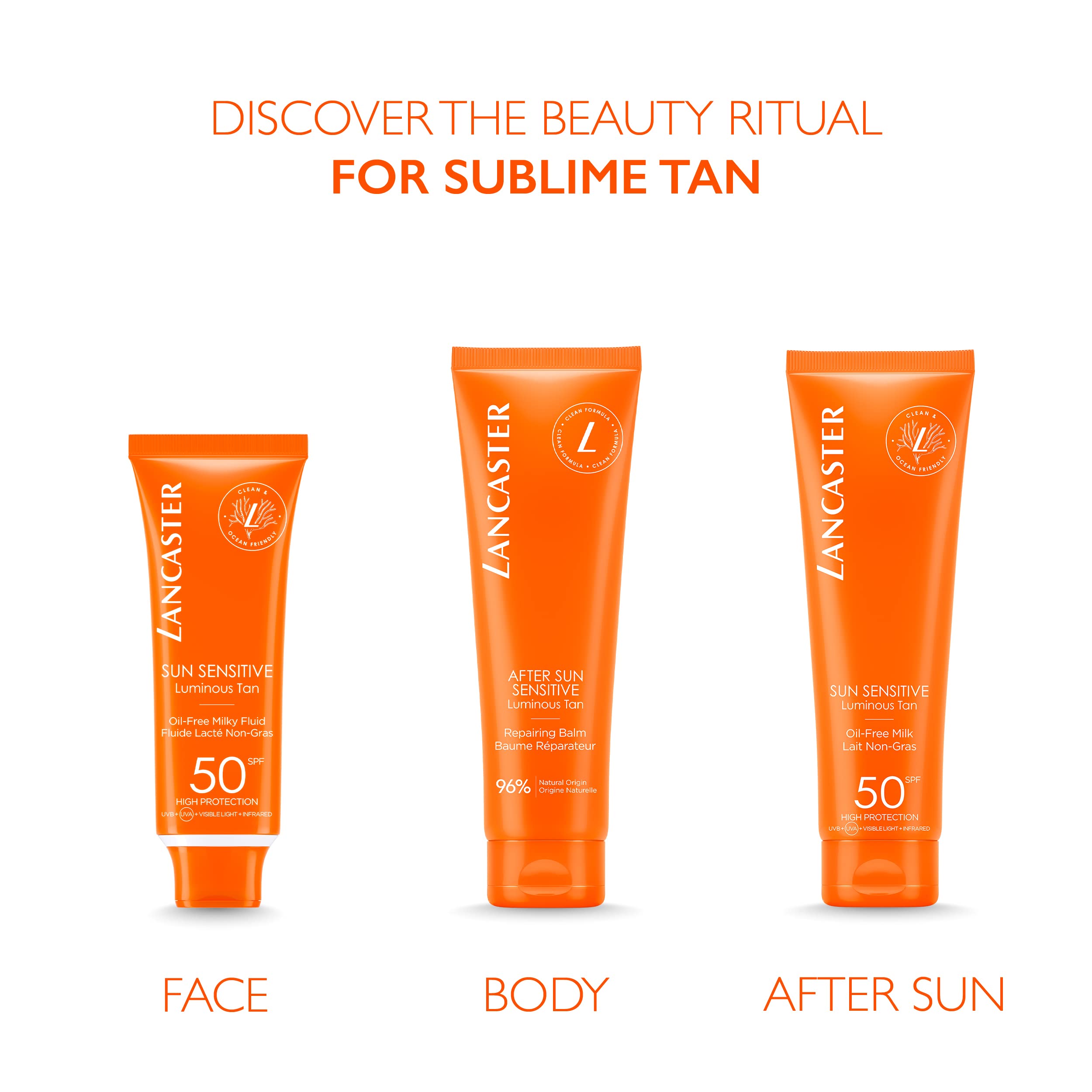 Lancaster Sun Sensitive Luminous Tan Oil Free Milky Fluid SPF50 50ml