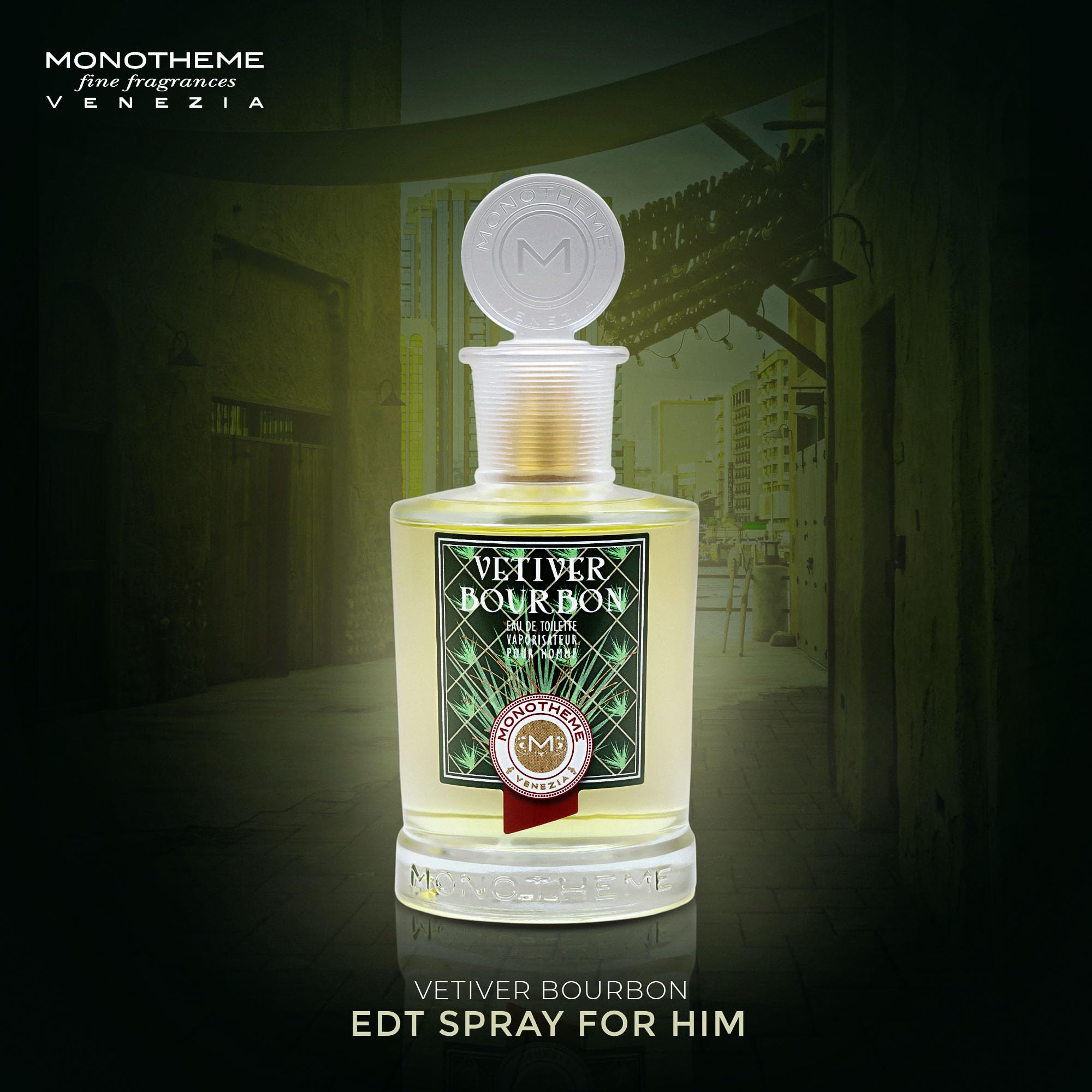 Monotheme Vetiver Bourbon Eau de Toilette 100ml Spray