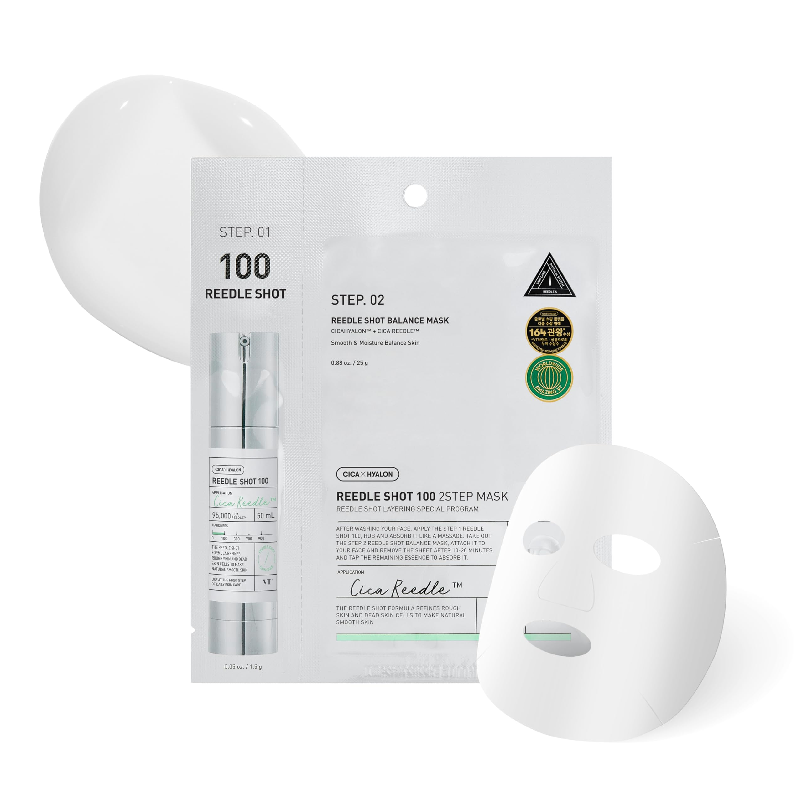 VT Cosmetics Reedle Shot 100 2-Step Face Mask - 1 Face Mask (25g)