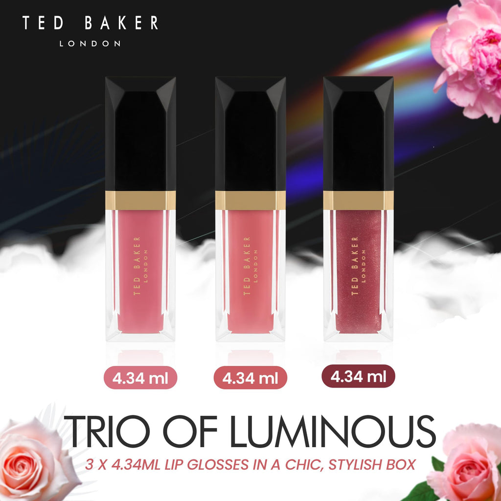 Ted Baker Power Pout Trio Lip Gloss Gift Set 3 x 4.34ml Lip Gloss