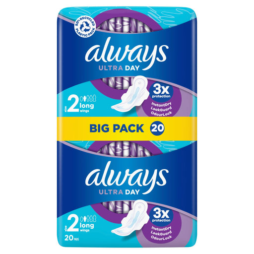 Always Ultra Sanitary Towels Long Wings Size 2