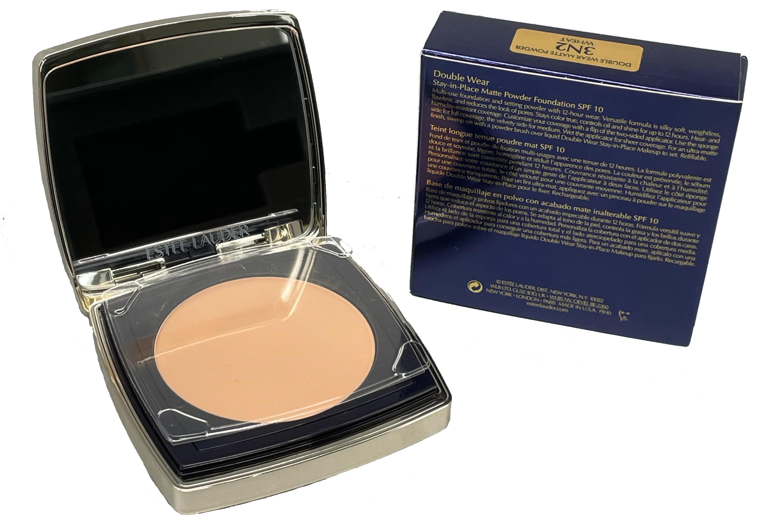 Estée Lauder Double Wear Stay-in-Place Matte Powder Foundation SPF10 12g - 3N2 Wheat