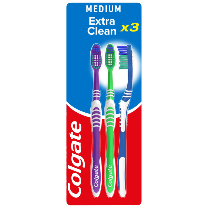 Colgate Extra Clean Triple Pack Toothbrush 