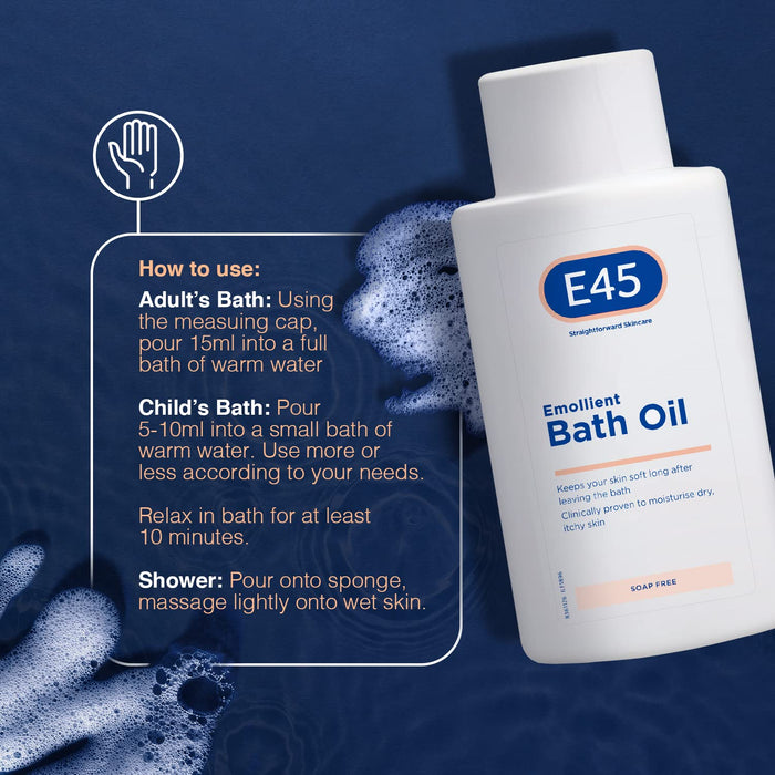 E45 Emollient Bath Oil 