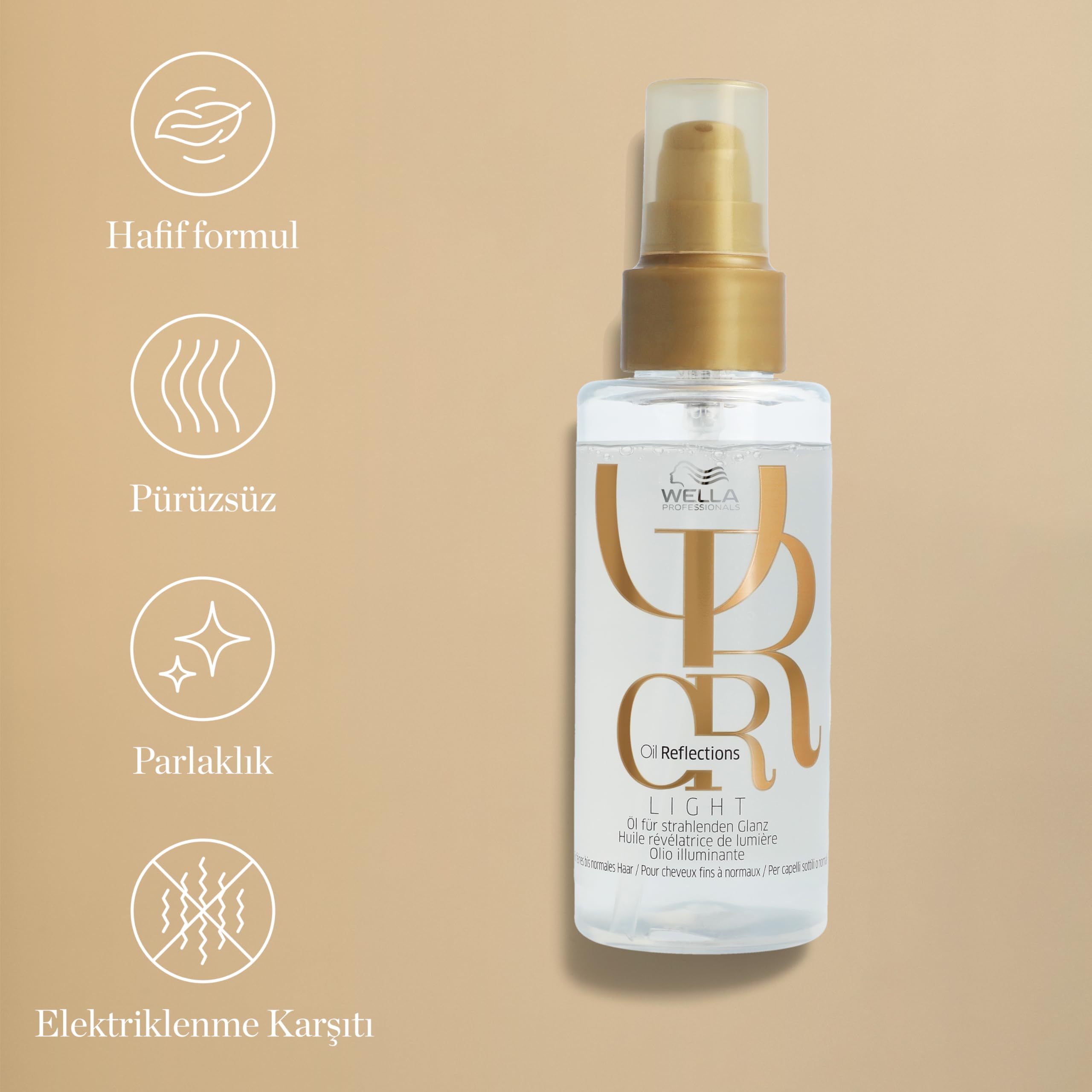 Wella Professionals Oil Reflections Luminous Reflective Hair Oil 30ml - Light