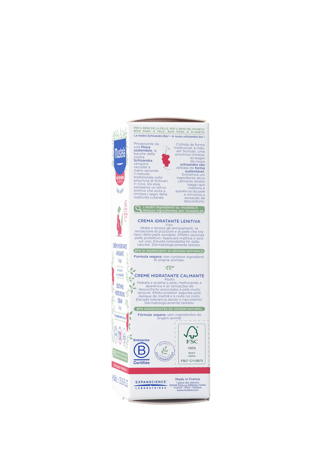Mustela Bébé -Enfant Soothing Moisturizing Face Cream 40ml - Very Sensitive Skin