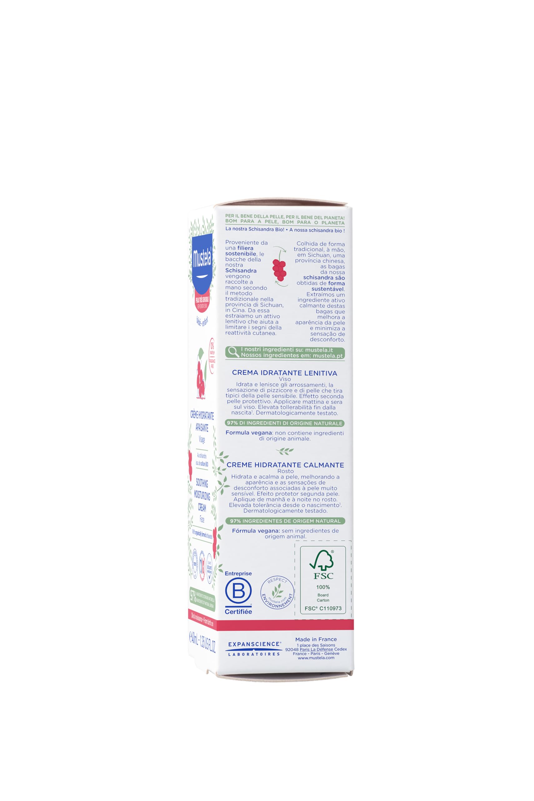 Mustela Bébé -Enfant Soothing Moisturizing Face Cream 40ml - Very Sensitive Skin
