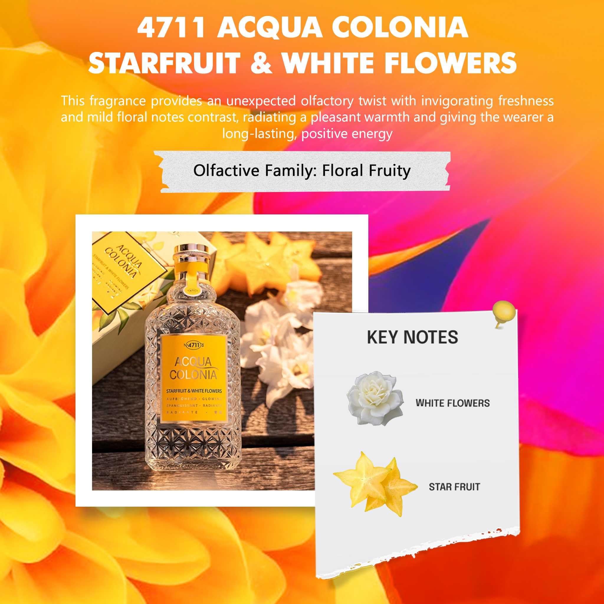 Mäurer & Wirtz 4711 Acqua Colonia Starfruit & White Flowers Eau de Cologne 170ml Spray
