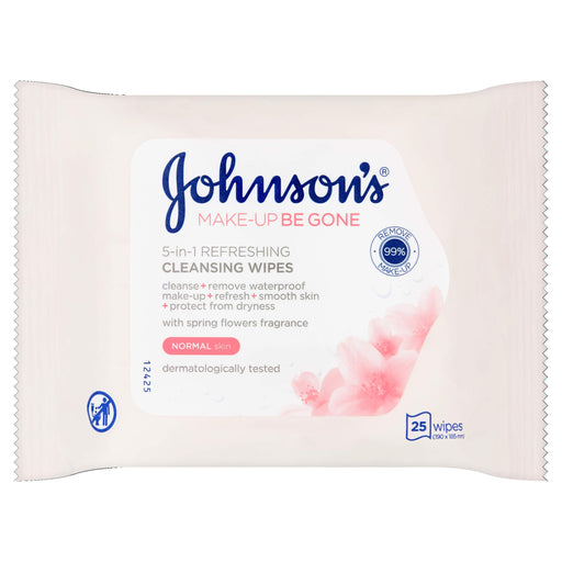 Johnson's Makeup Be Gone Facial Wipes Refreshing