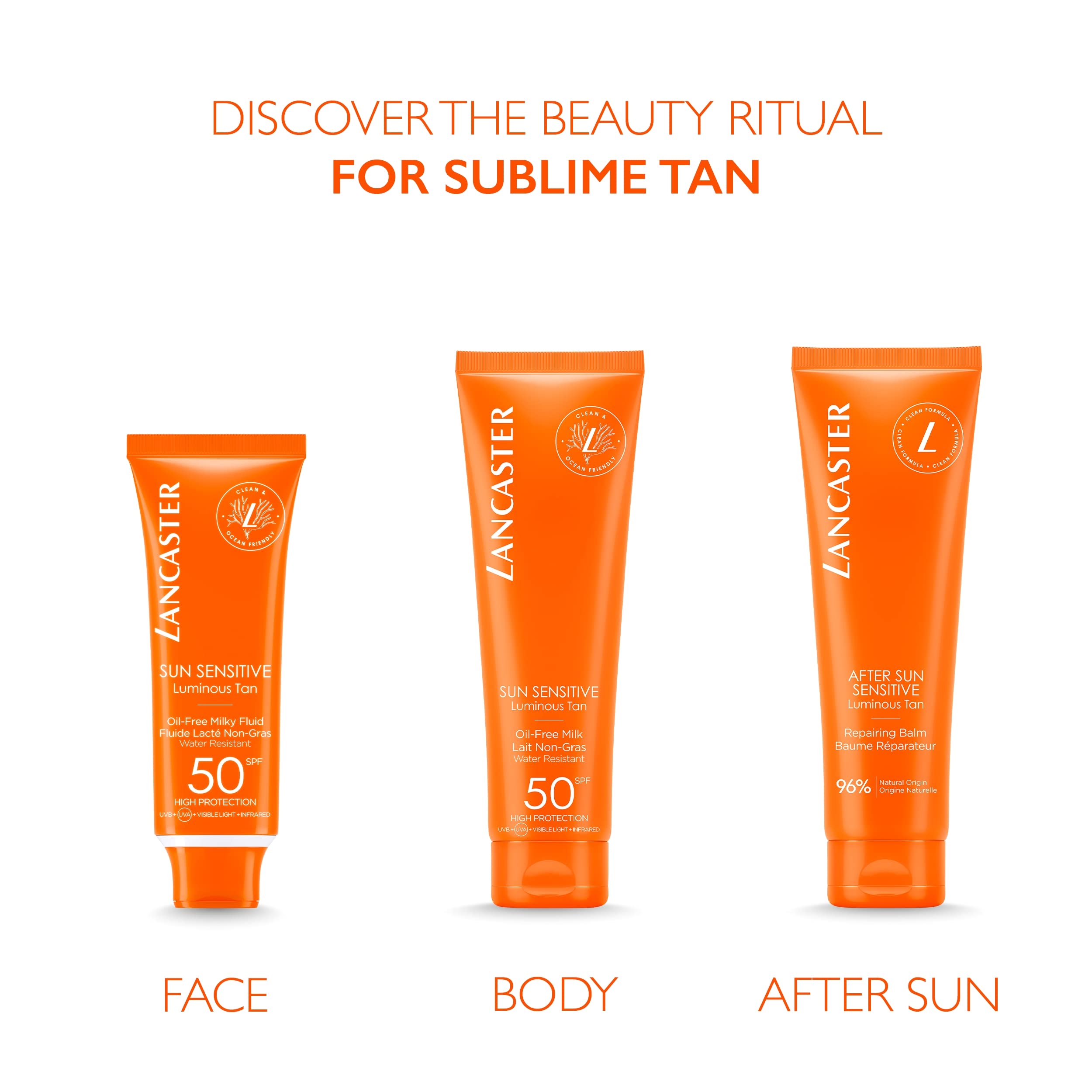 Lancaster Sun Sensitive Luminous Tan Oil Free Milky Fluid SPF50 50ml