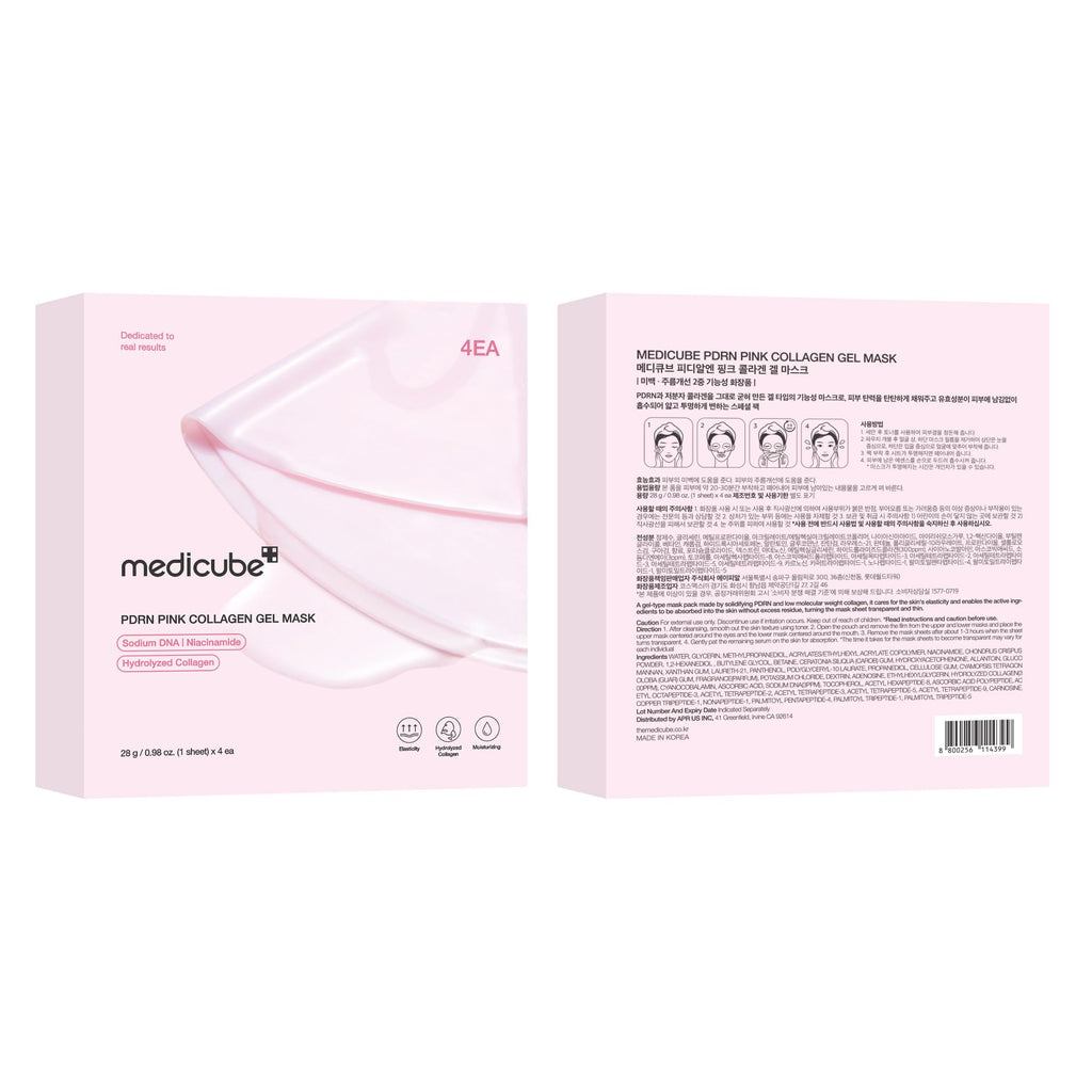 Medicube PDRN Pink Collagen Gel Mask Pack 4 x 28ml