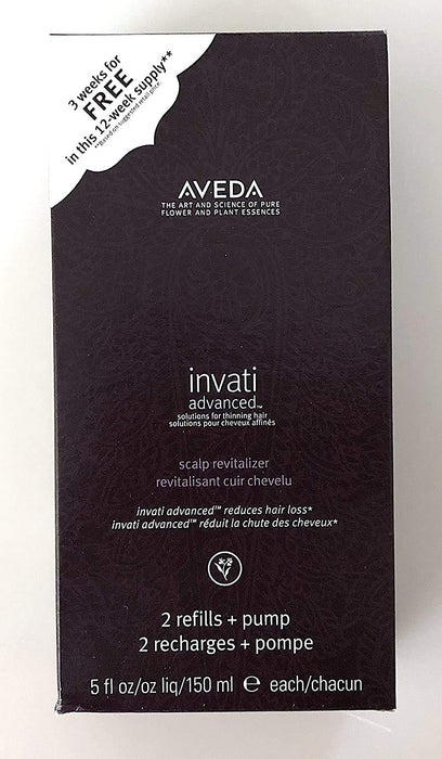 Aveda Invati Advanced? Scalp Revitalizer 2 x 150ml Refill + Pump