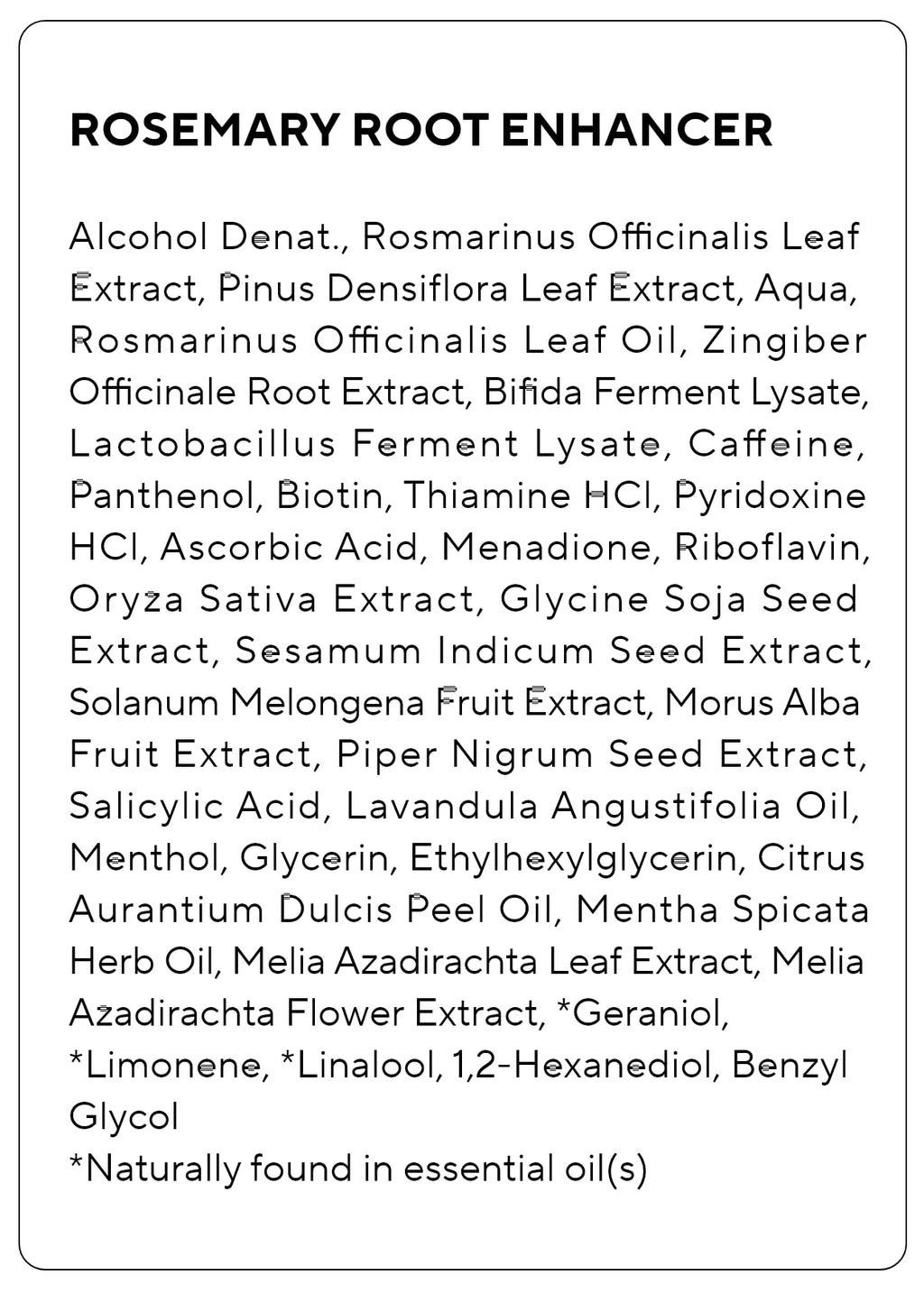 Aromatica Rosemary Root Enhancer 100ml