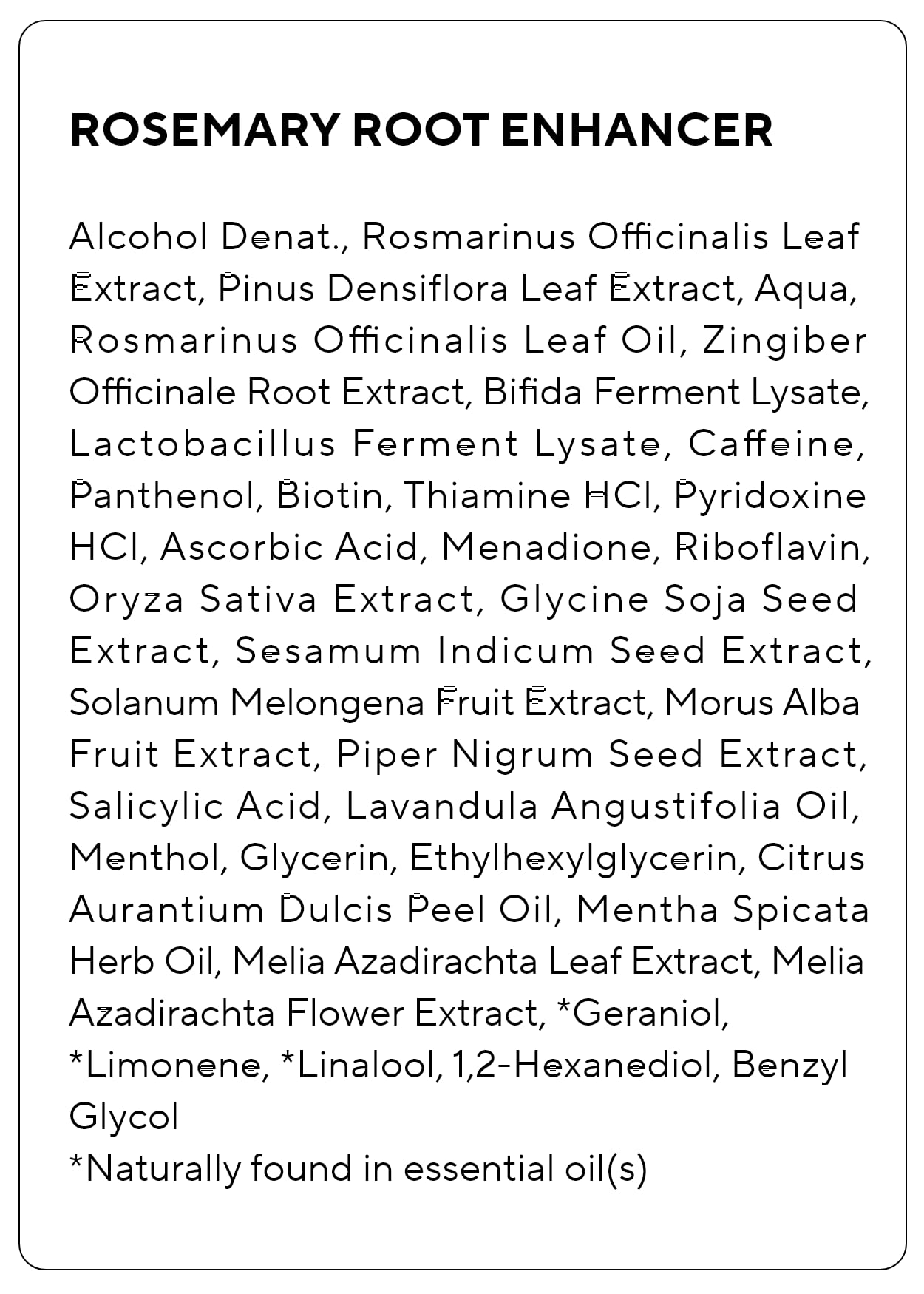 Aromatica Rosemary Root Enhancer 100ml
