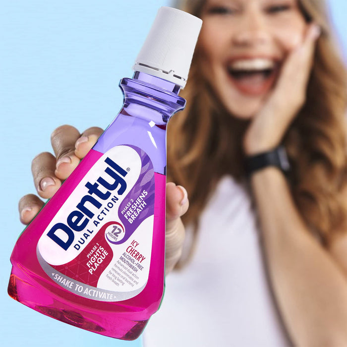 Dentyl Dual Action Icy Cherry CPC Mouthwash