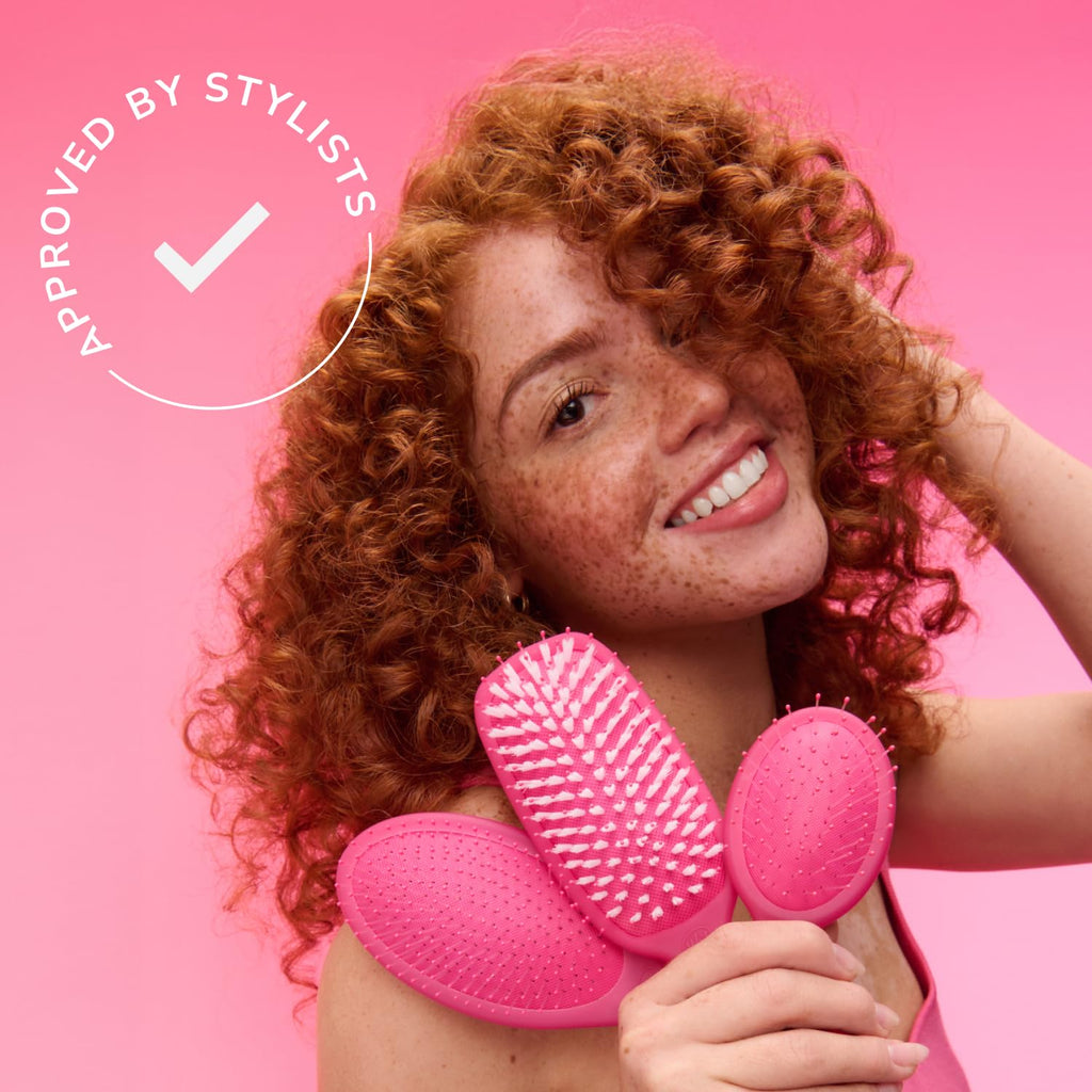 Wet Brush Paddle Detangler Hair Brush - Pink