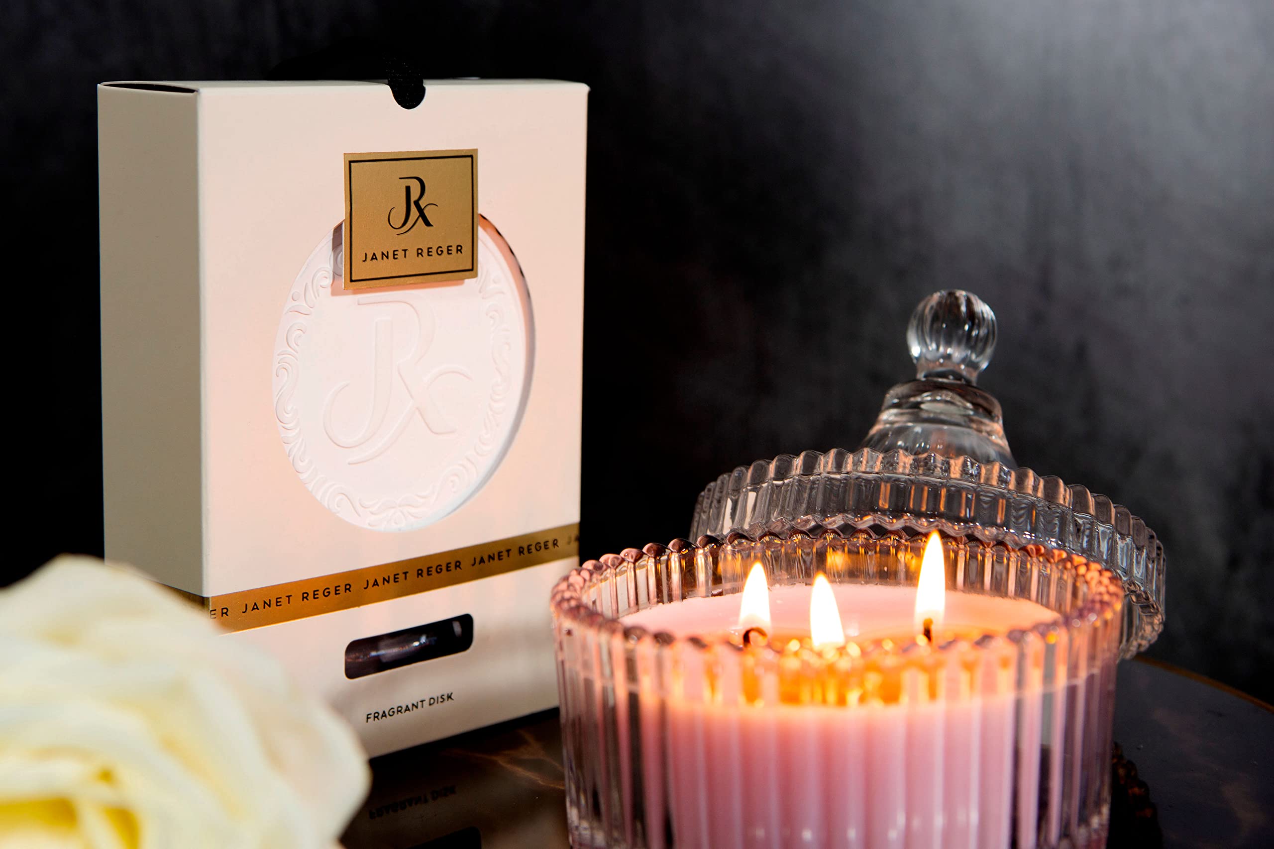 Janet Reger Scented Ceramic Disk with Fragrance Oil 10ml - Room Spray at MyBeautyBoutique by Janet Reger