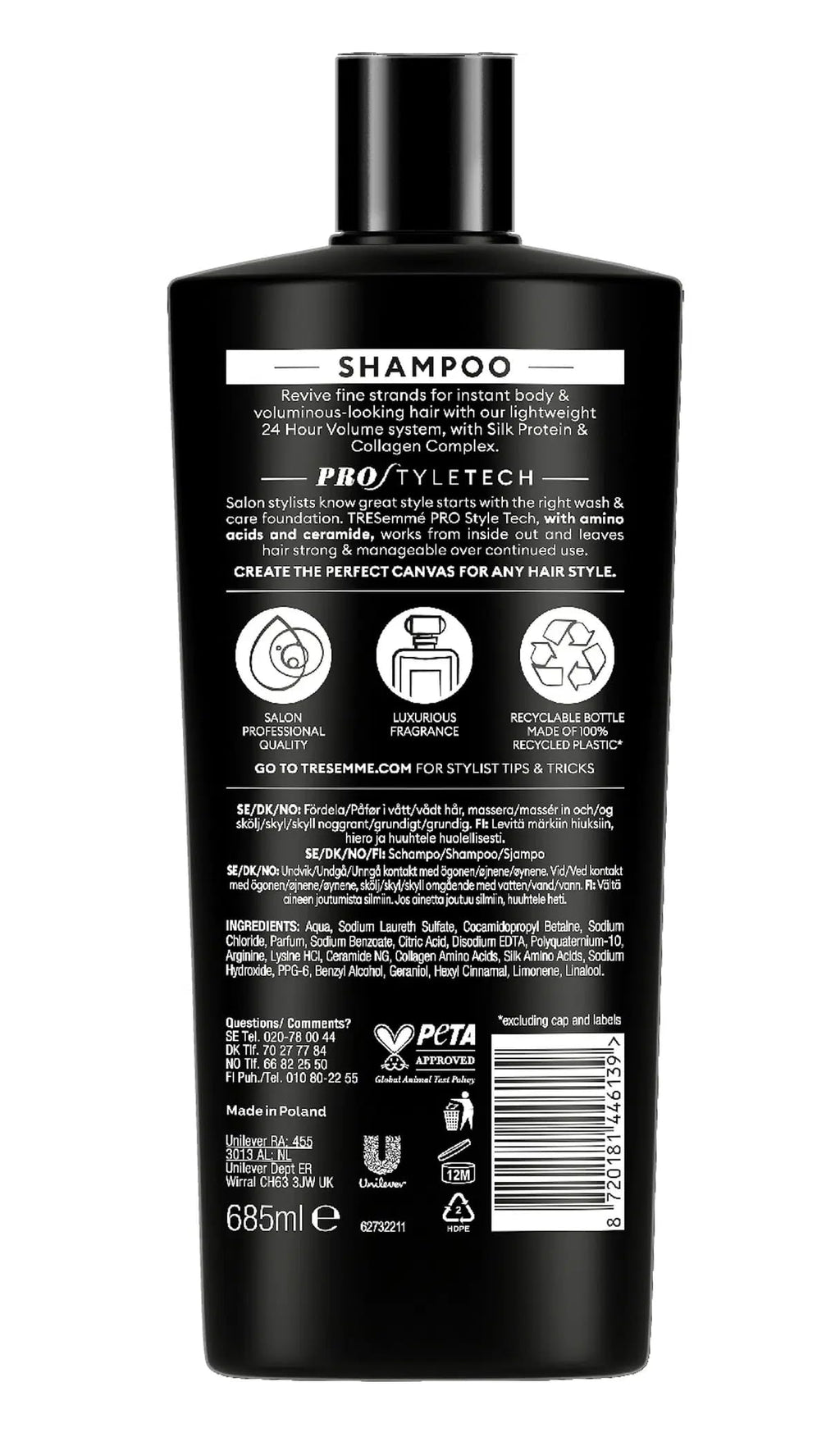 TreSemmé 24 Hour Volume Shampoo 685ml