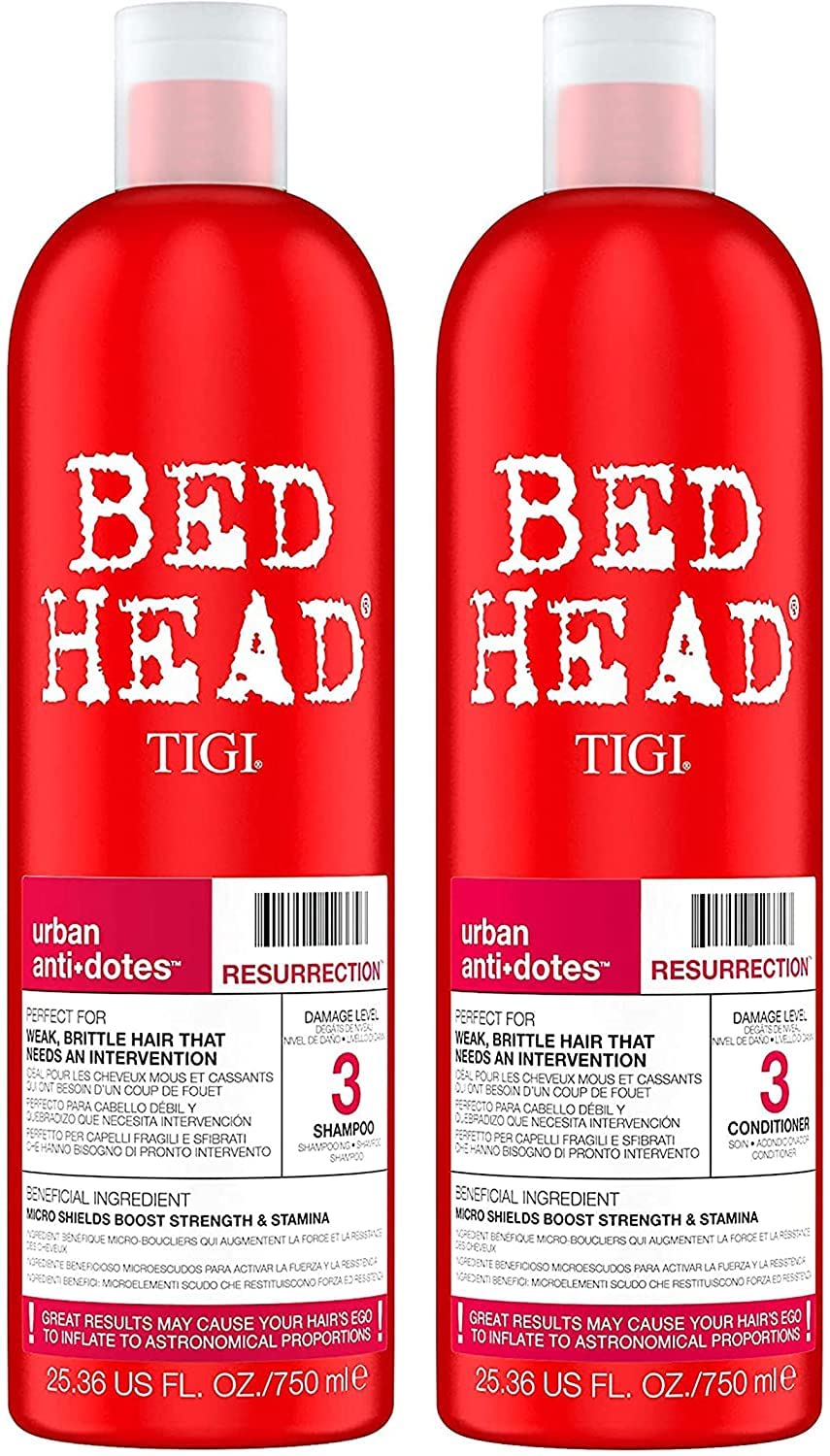 Tigi Duo Pack Bed Head Urban Antidotes Resurrection 750ml Shampoo + 750ml Conditioner 