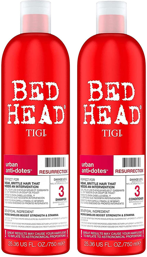 Tigi Duo Pack Bed Head Urban Antidotes Resurrection 750ml Shampoo + 750ml Conditioner 