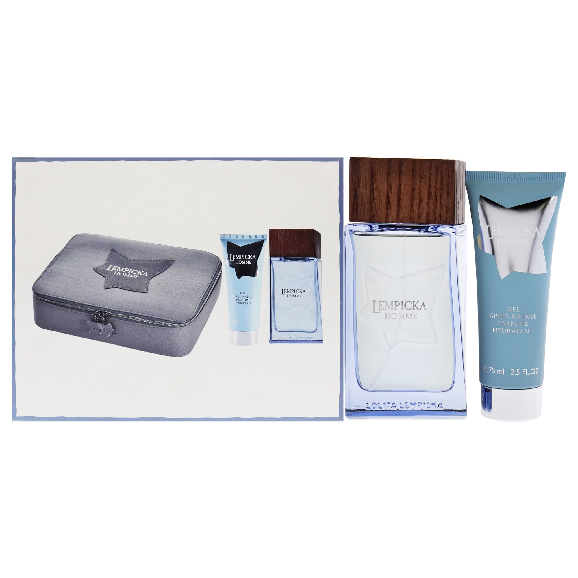 Lolita Lempicka Homme Gift Set 100ml EDT + 75ml Aftershave Balm + Bag - Fragrance at MyBeautyBoutique by Lolita Lempicka