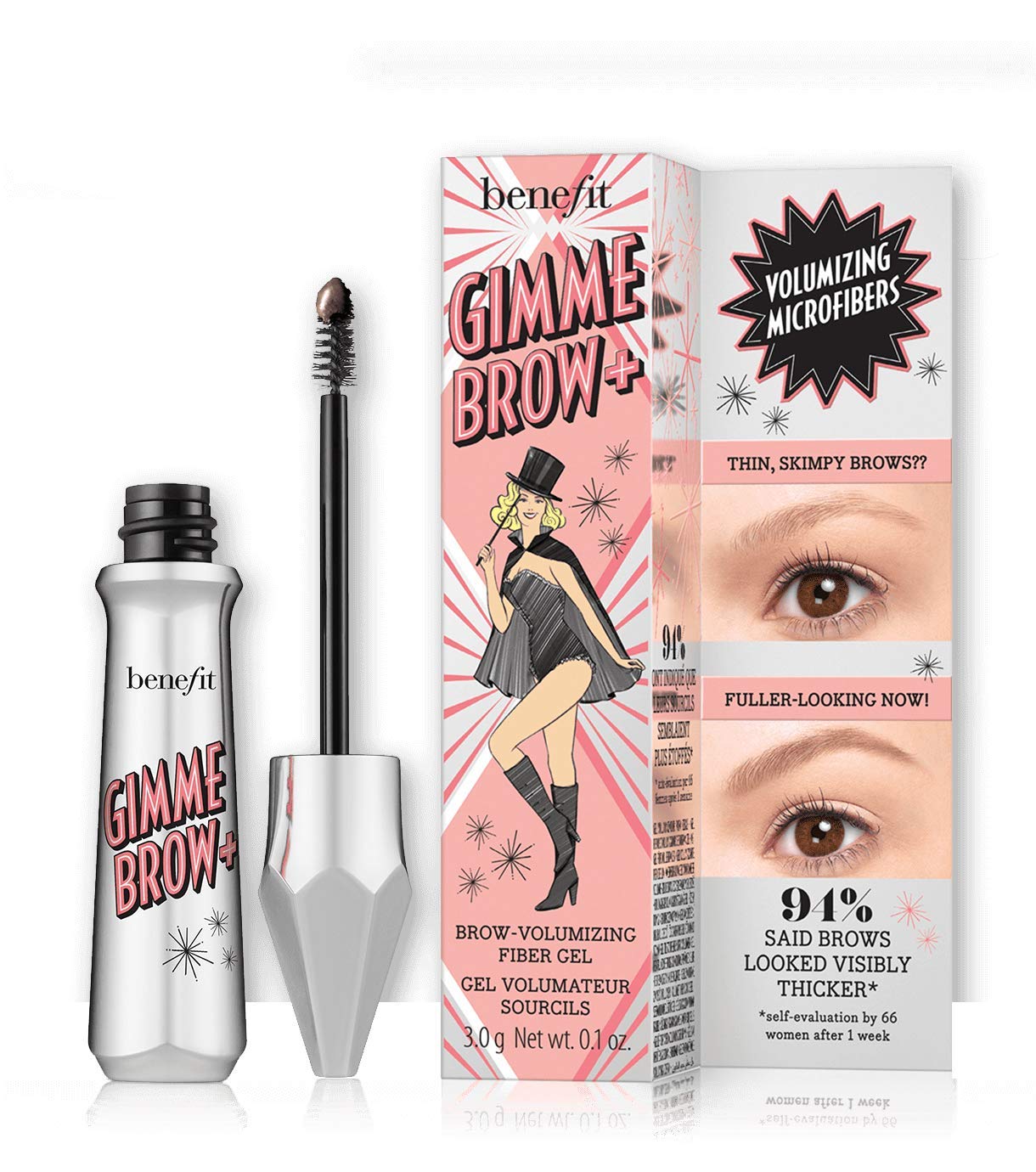 Benefit Gimme Brow Volumising Eyebrow Gel 3g - 4.5 Neutral Deep Brown