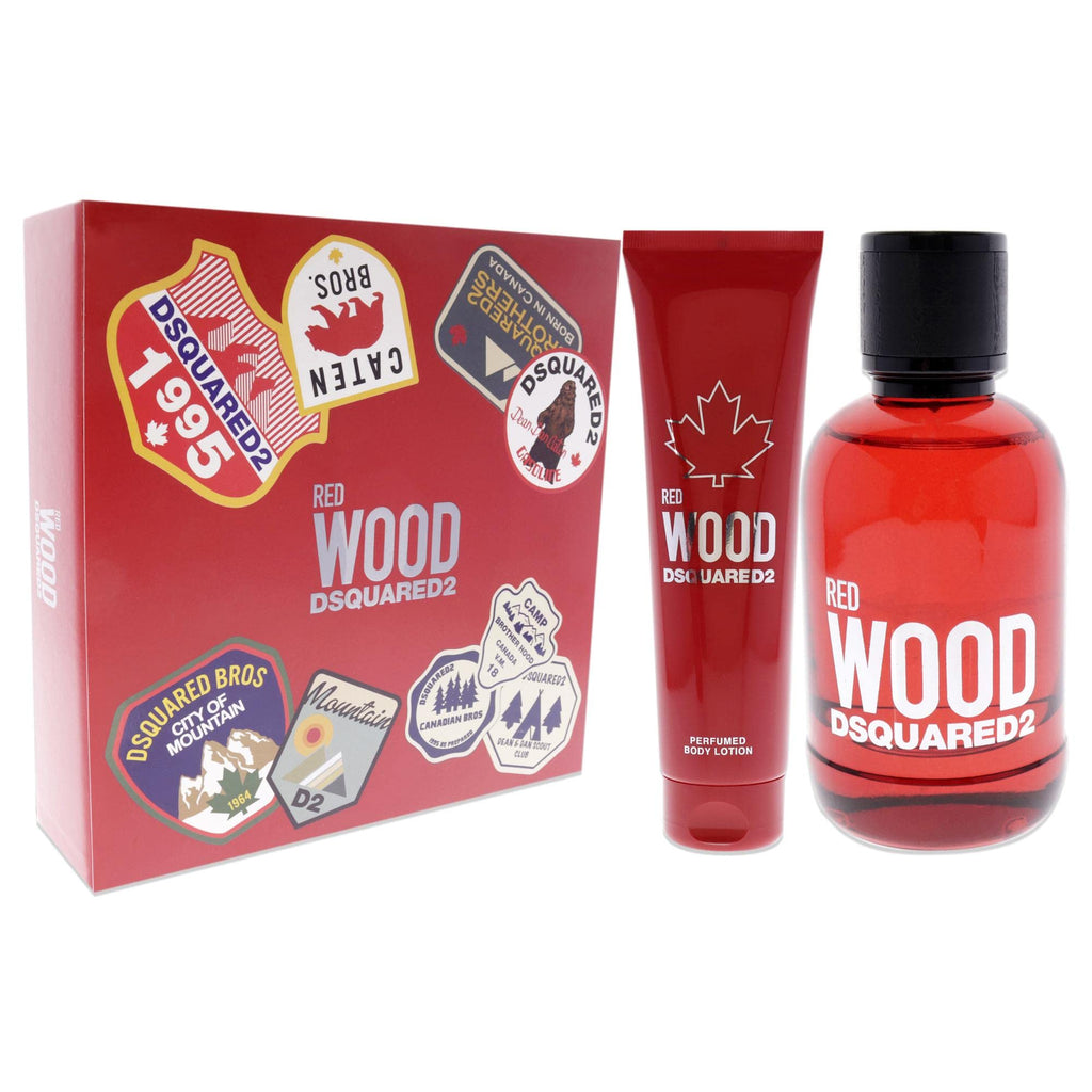 DSquared² Red Wood Gift Set 100ml EDT + 150ml Body Lotion - Fragrance at MyBeautyBoutique by DSquared²