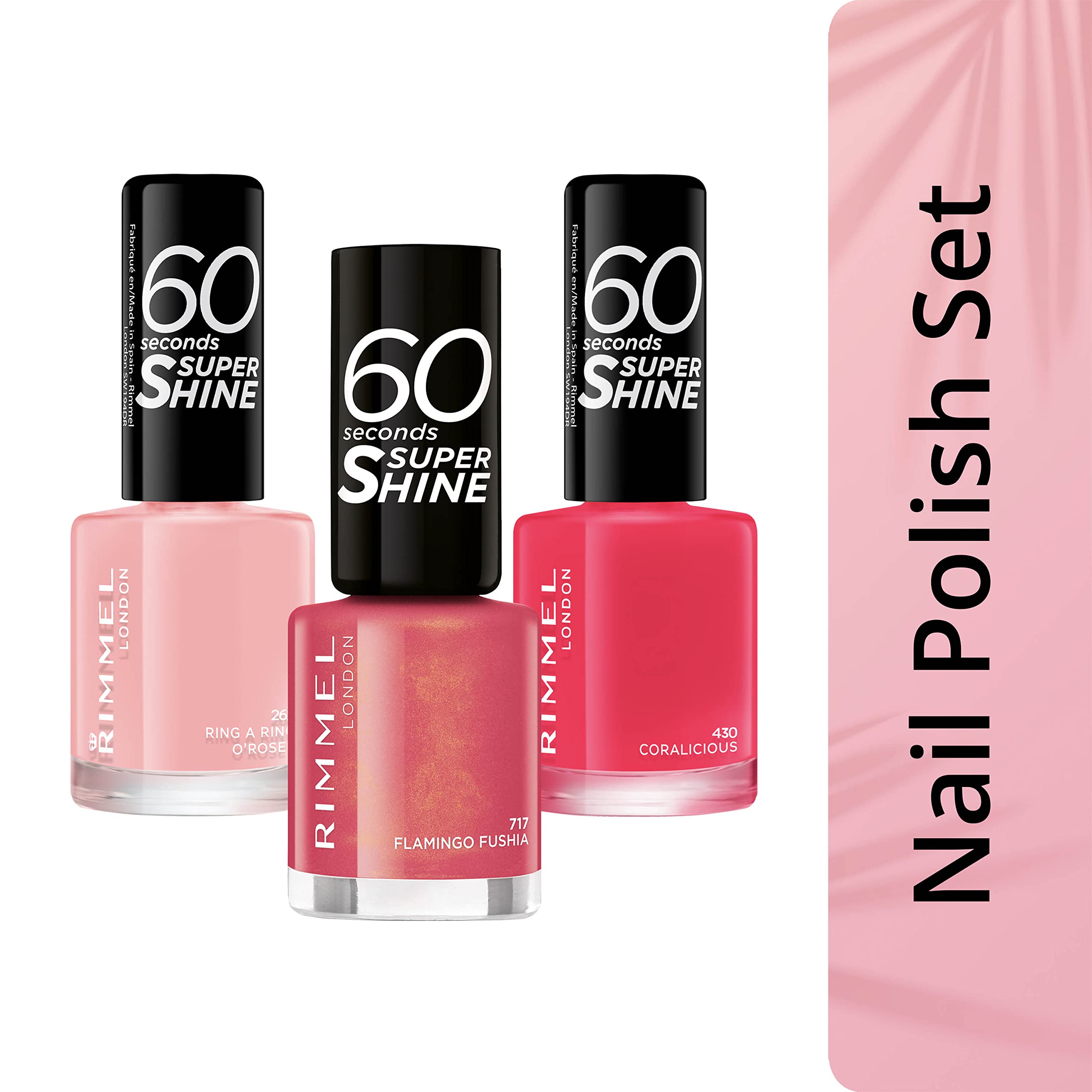 Rimmel 60 Seconds Super Shine Nail Polish 8ml - 430 Coralicious